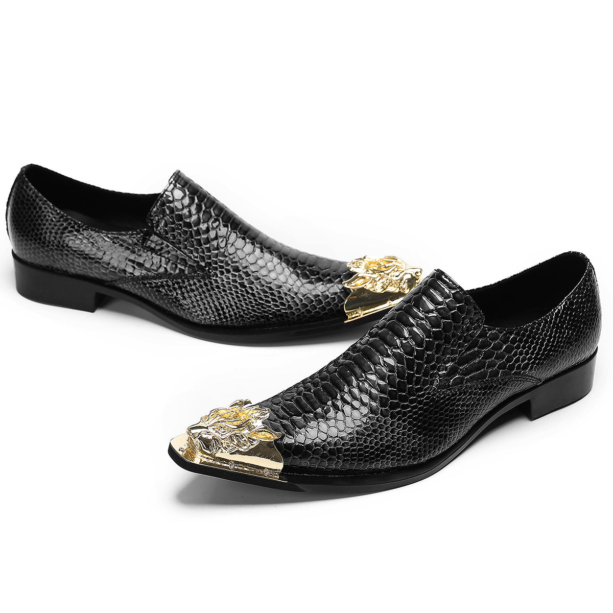 Men's Casual Metal-Tip Toe Penny Loafers