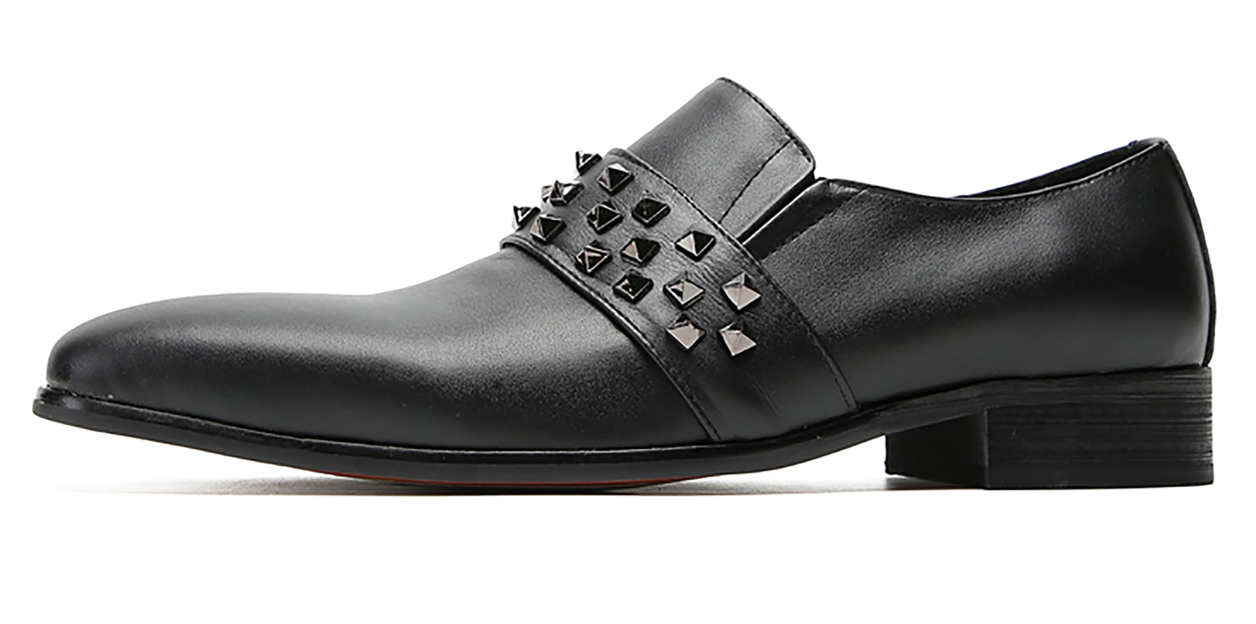 Men's Plain Toe Rivet Western Loafers