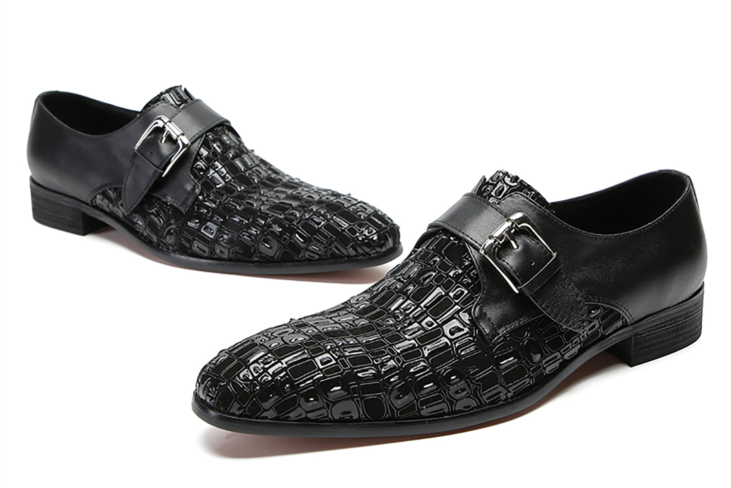 Men's Fashion Monk-Strap Western Loafers