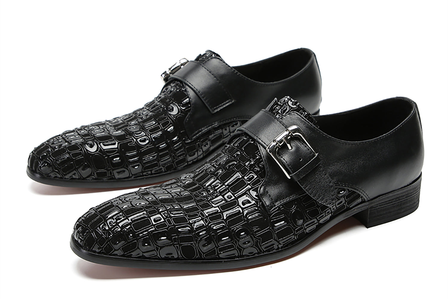 Men's Fashion Monk-Strap Western Loafers