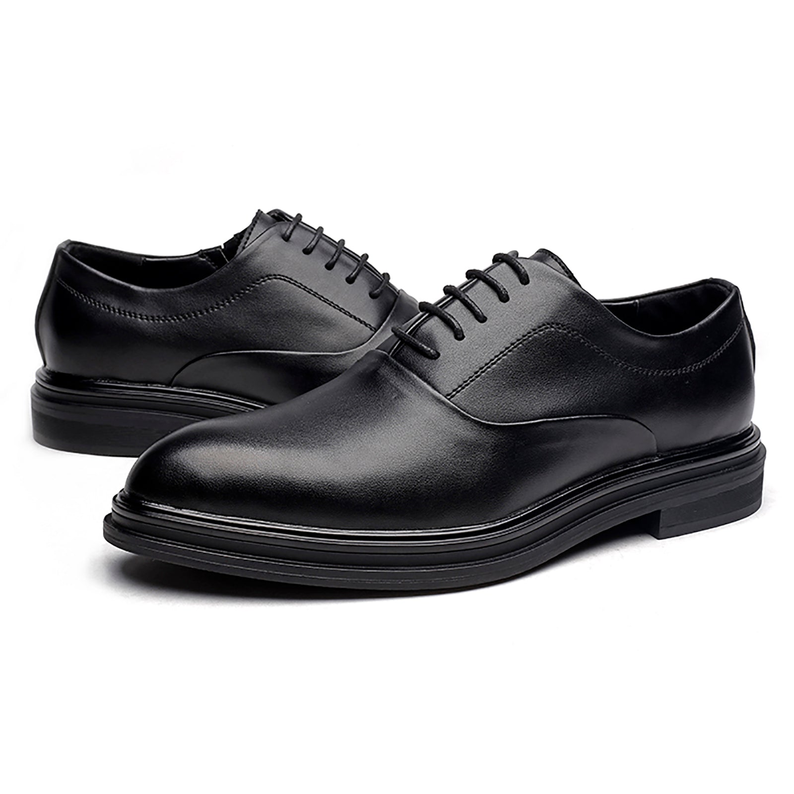 Zapatos Oxford clásicos de cuero para hombre