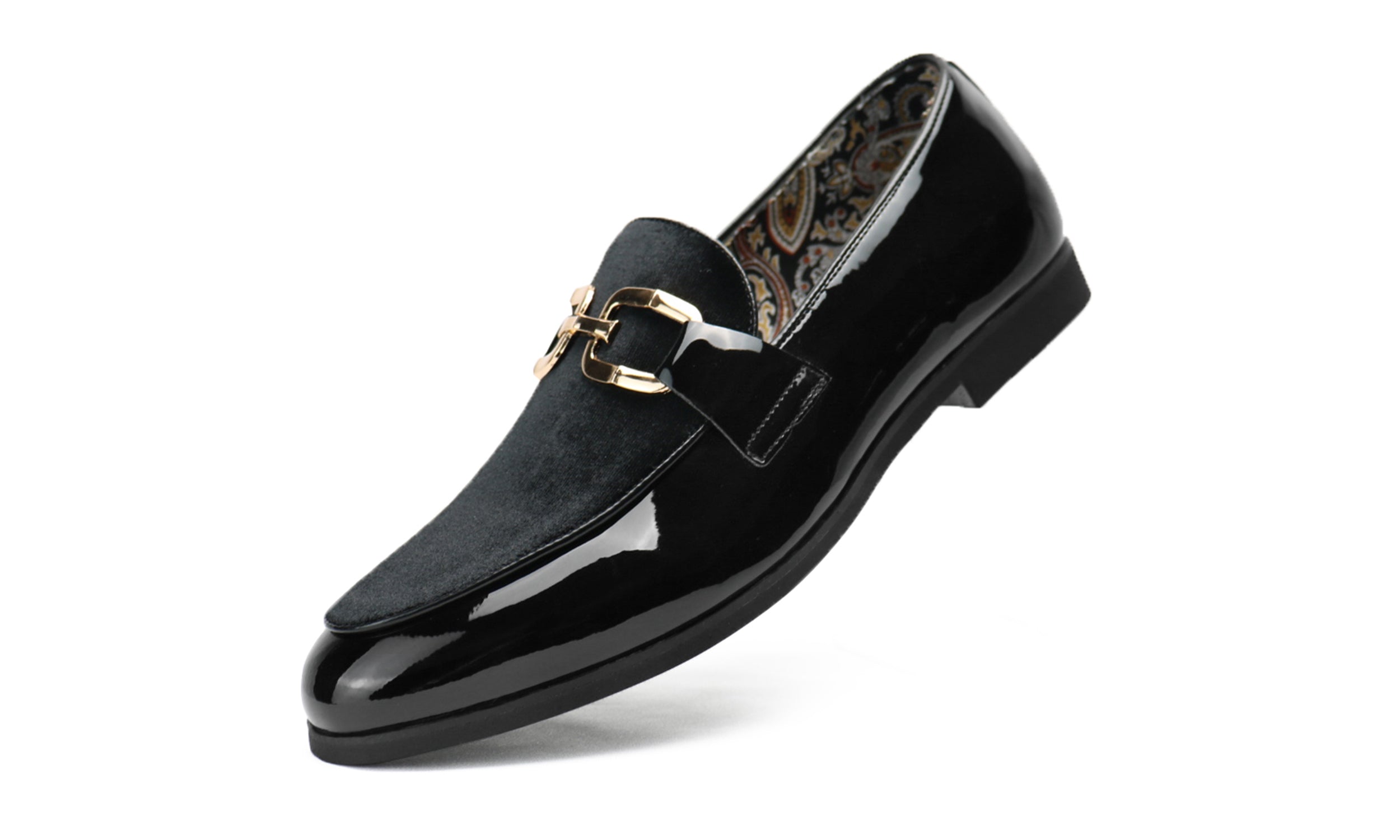 Men's Buckle-Detail Leather Loafers