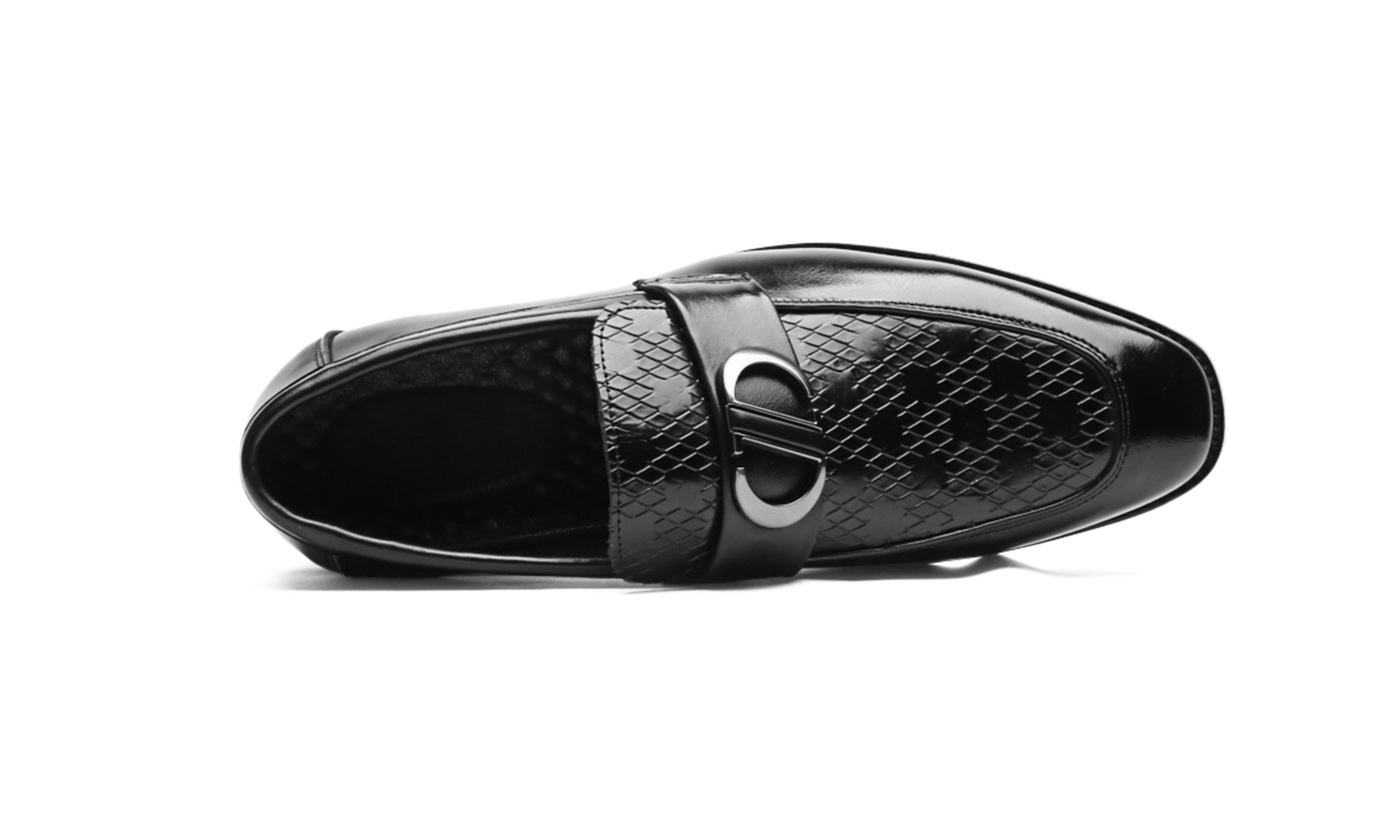 Men's Quilted Embossed Leather Loafers