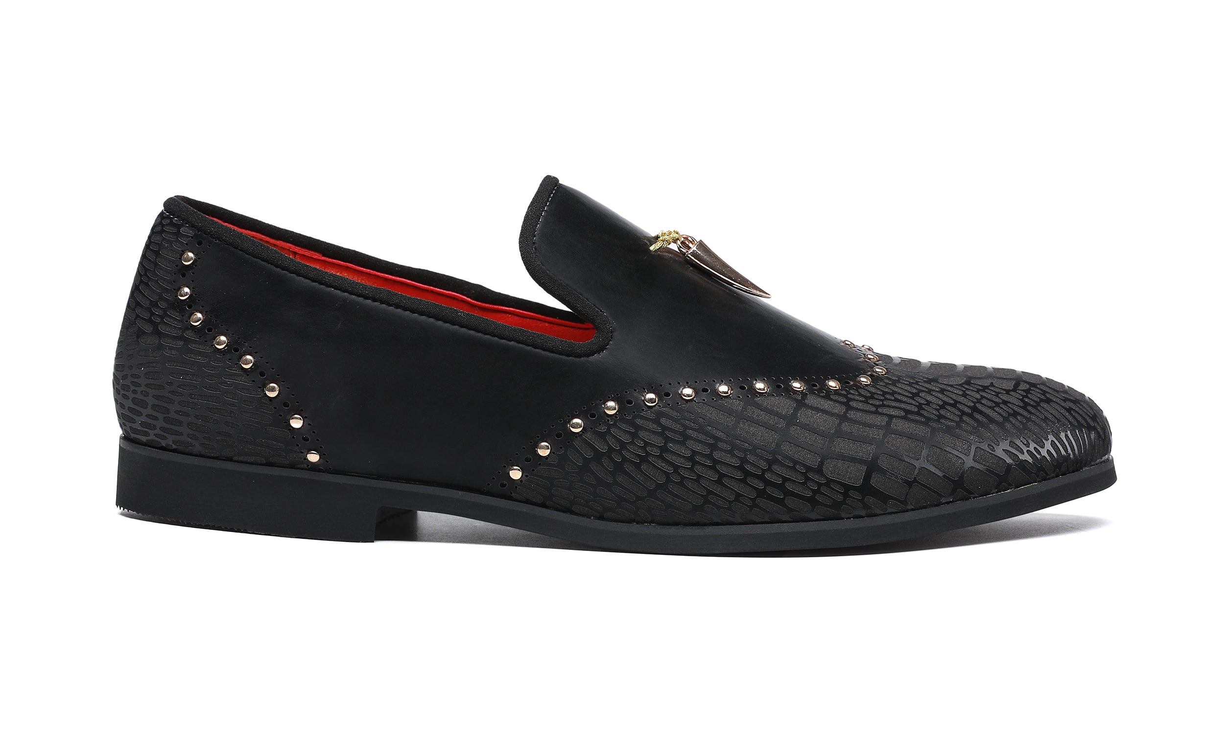 Mocasines Brogues con tachuelas para hombre