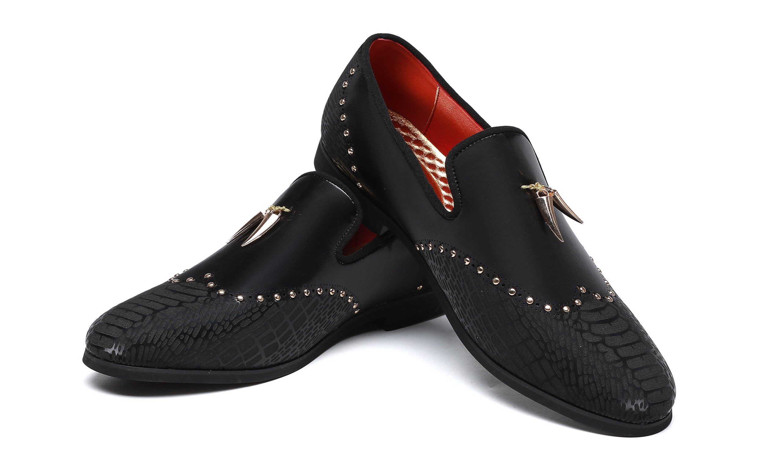 Mocasines Brogues con tachuelas para hombre