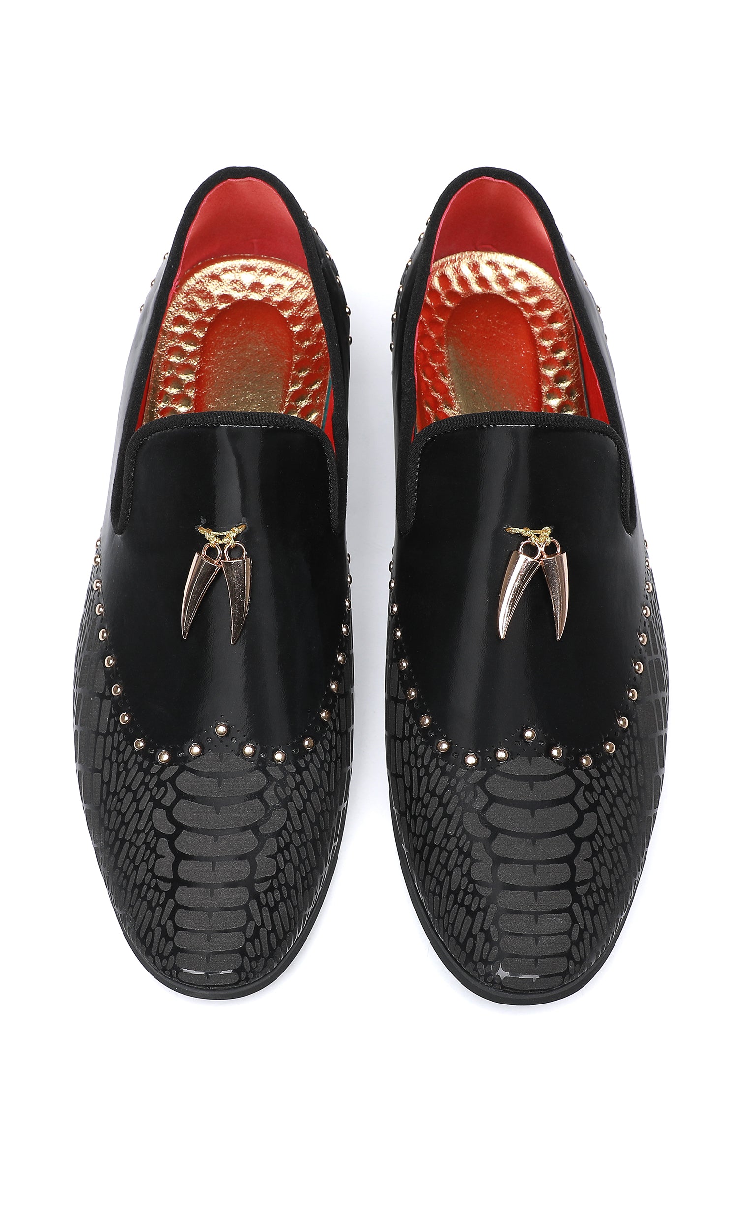 Mocasines Brogues con tachuelas para hombre