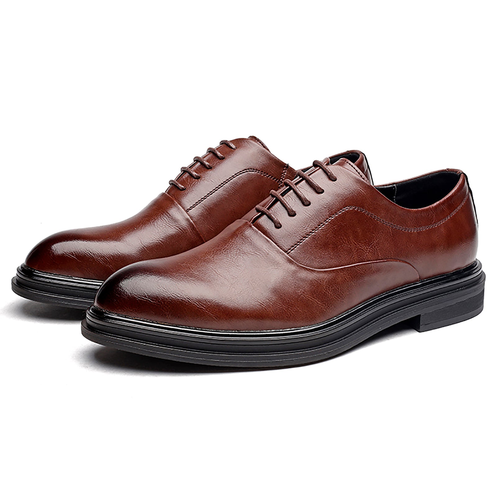 Zapatos Oxford clásicos de cuero para hombre