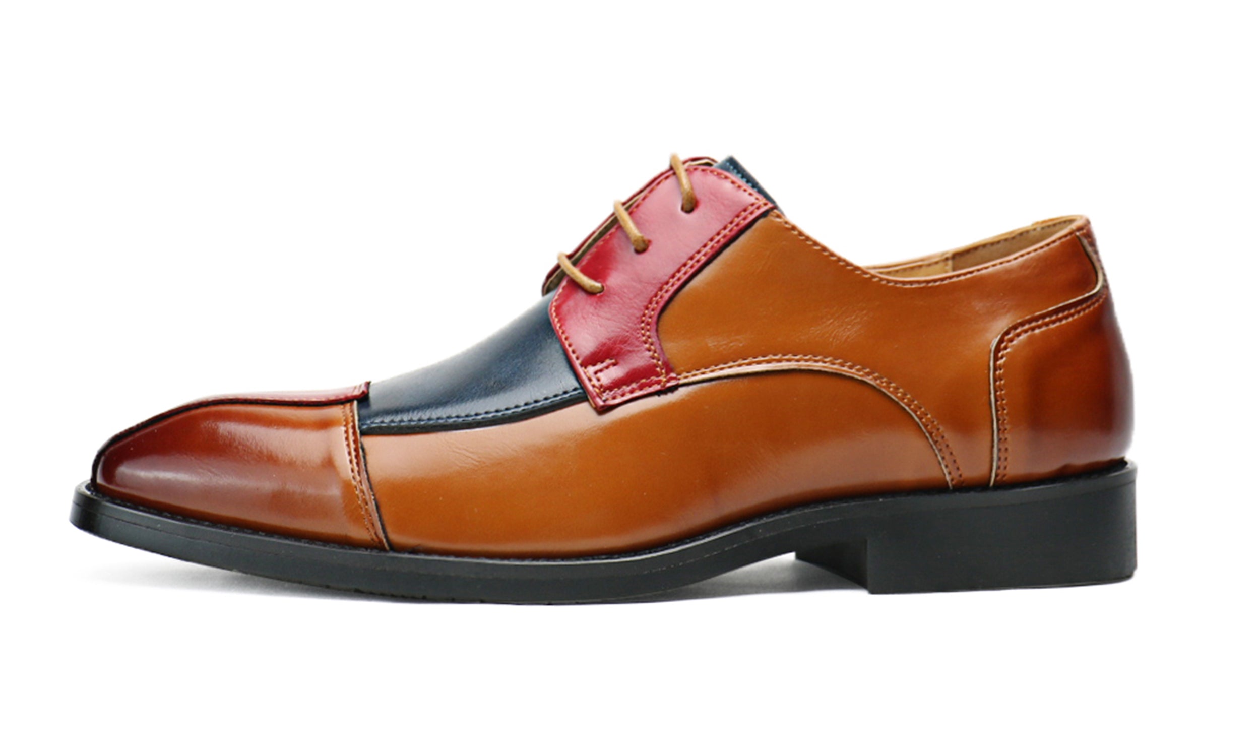 Men's Colour Panelled Derby Shoes
