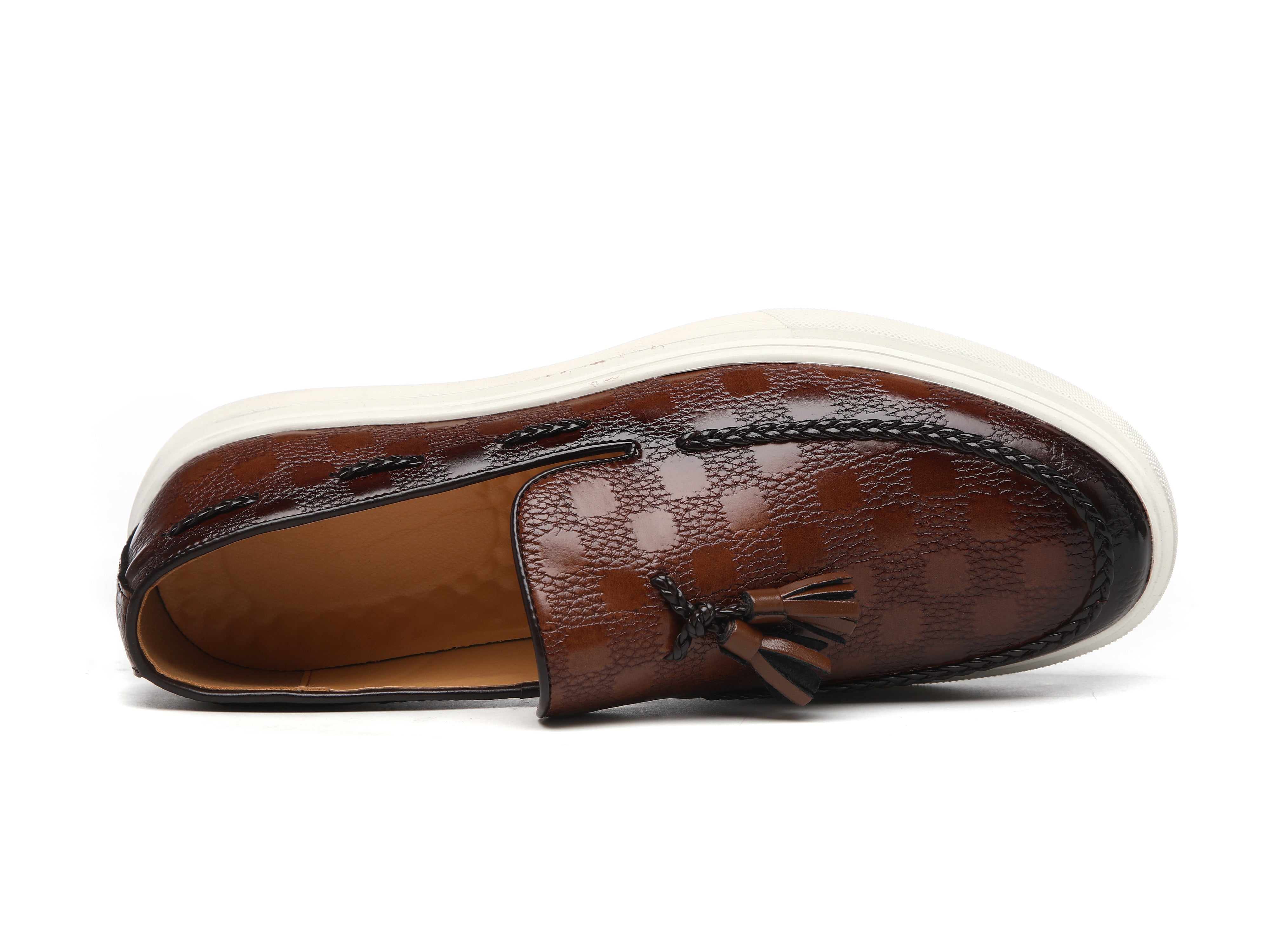 Men's Tassel Braided Loafers