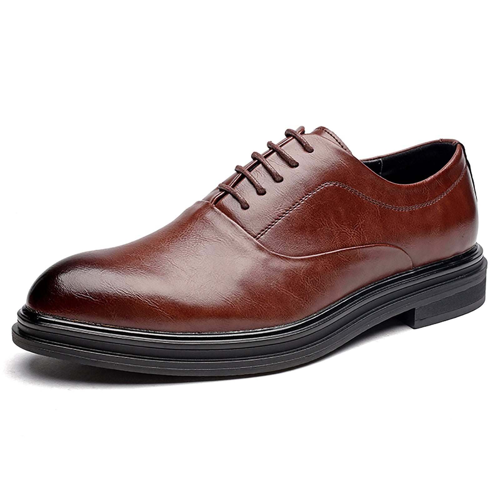 Zapatos Oxford clásicos de cuero para hombre