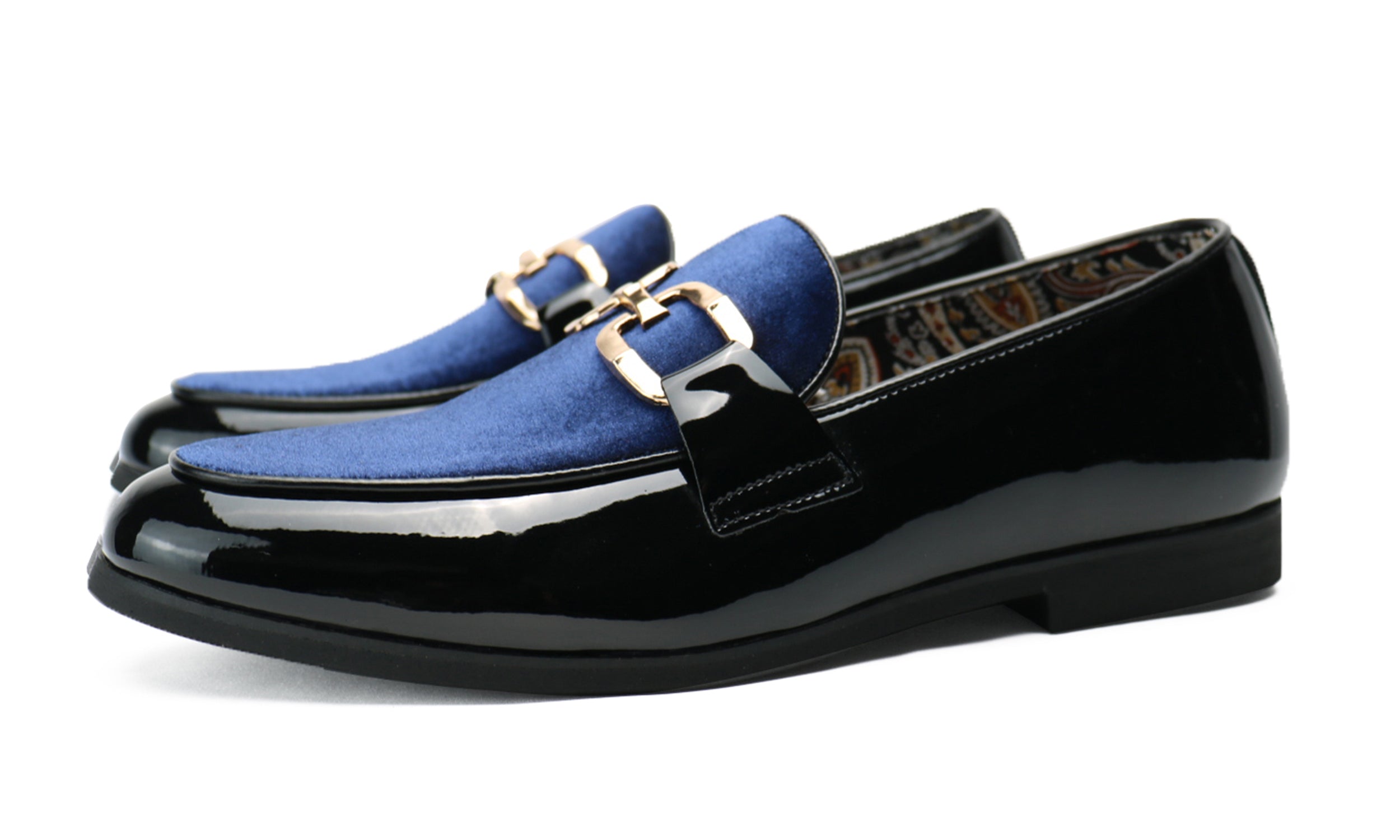 Men's Buckle-Detail Leather Loafers