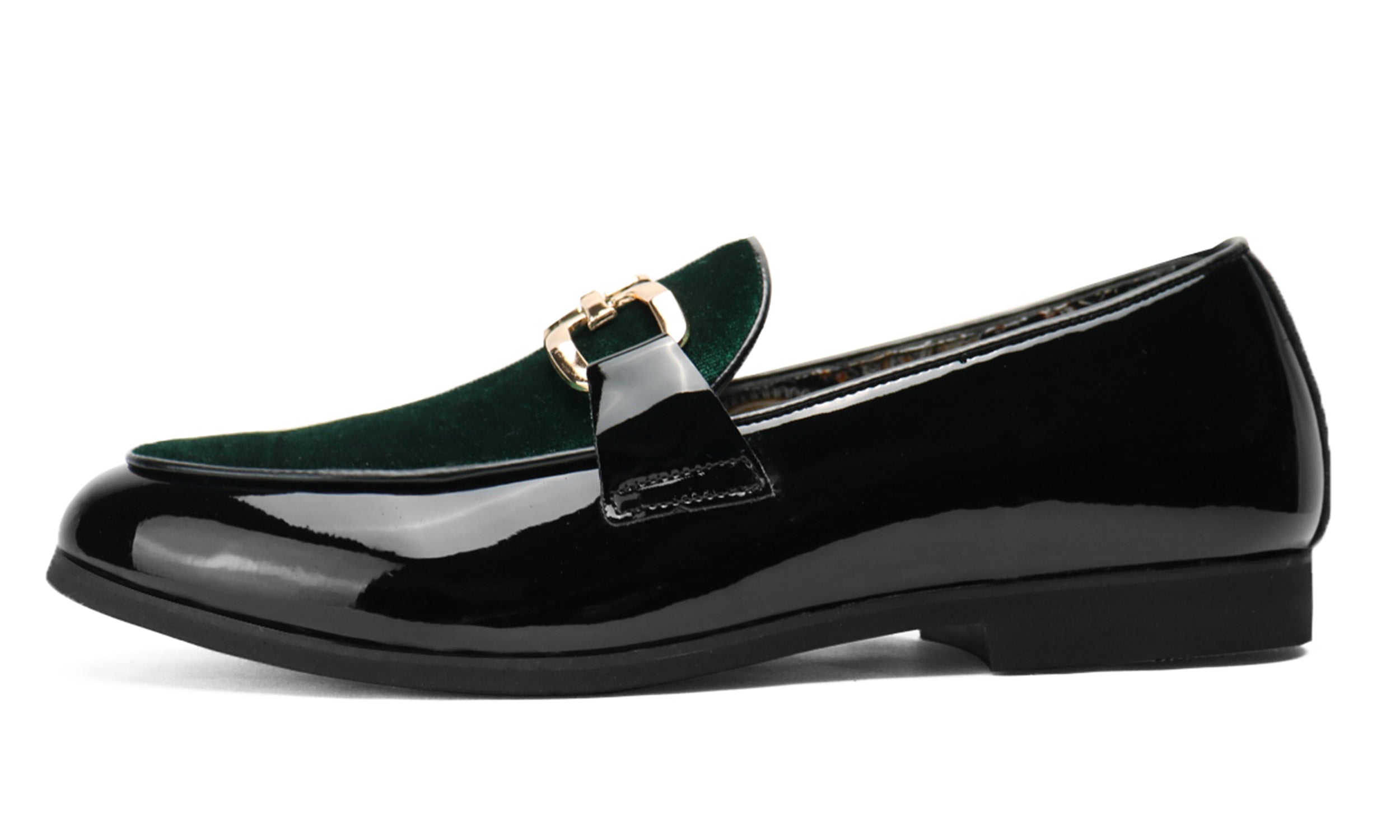 Men's Buckle-Detail Leather Loafers