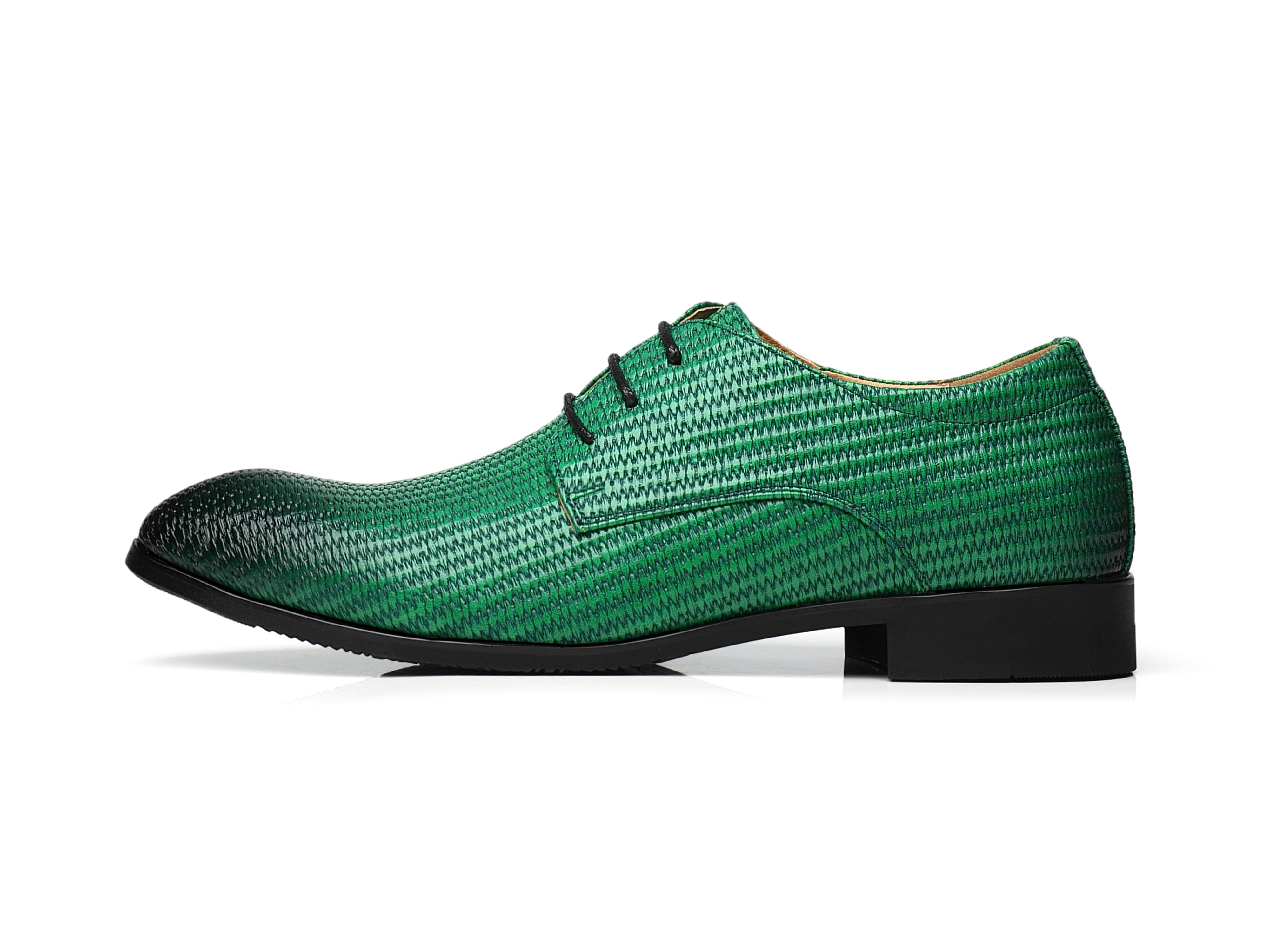 Men's Embossed Woven Derby Shoes