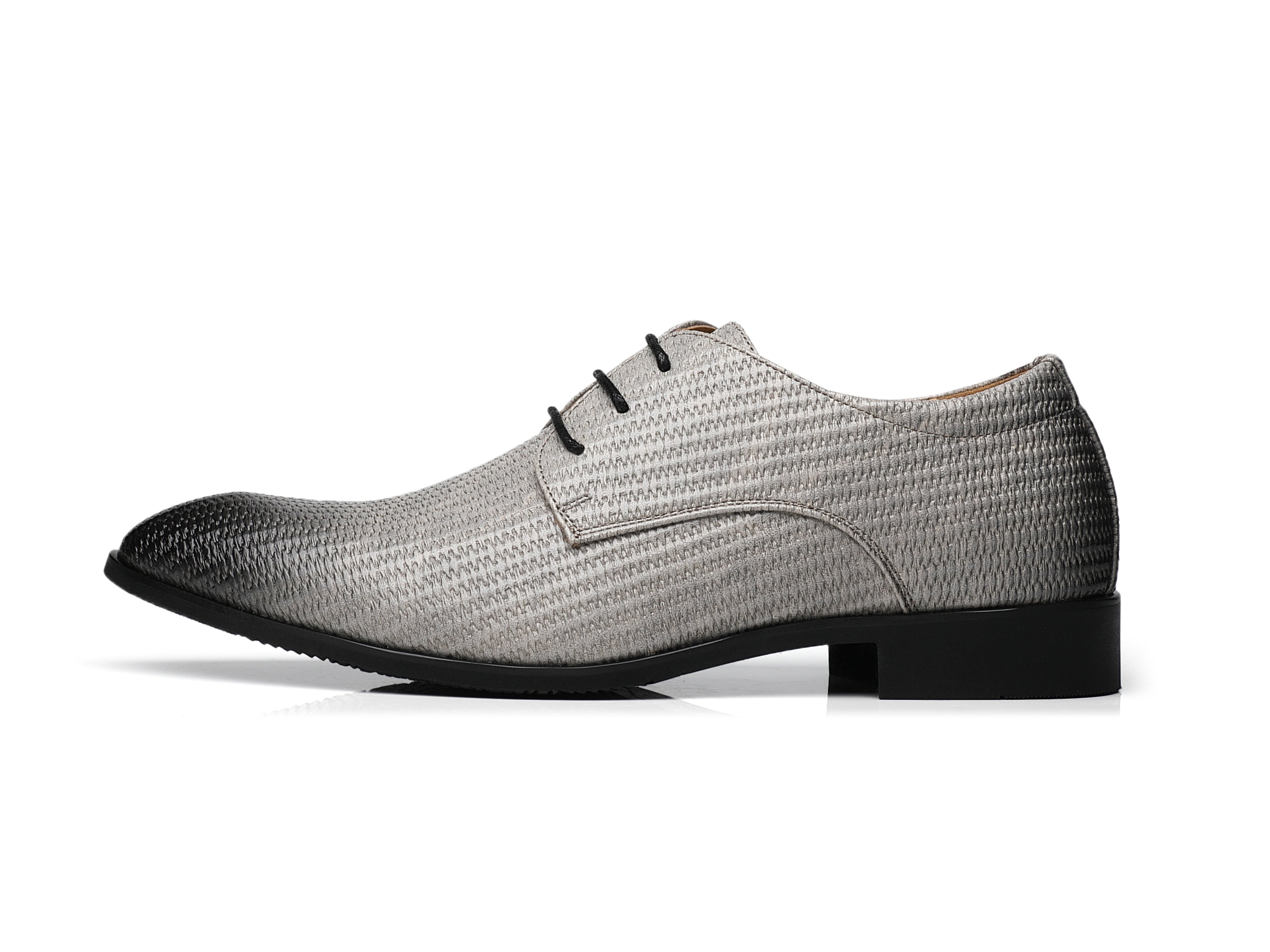 Zapatos Derby tejidos en relieve para hombre