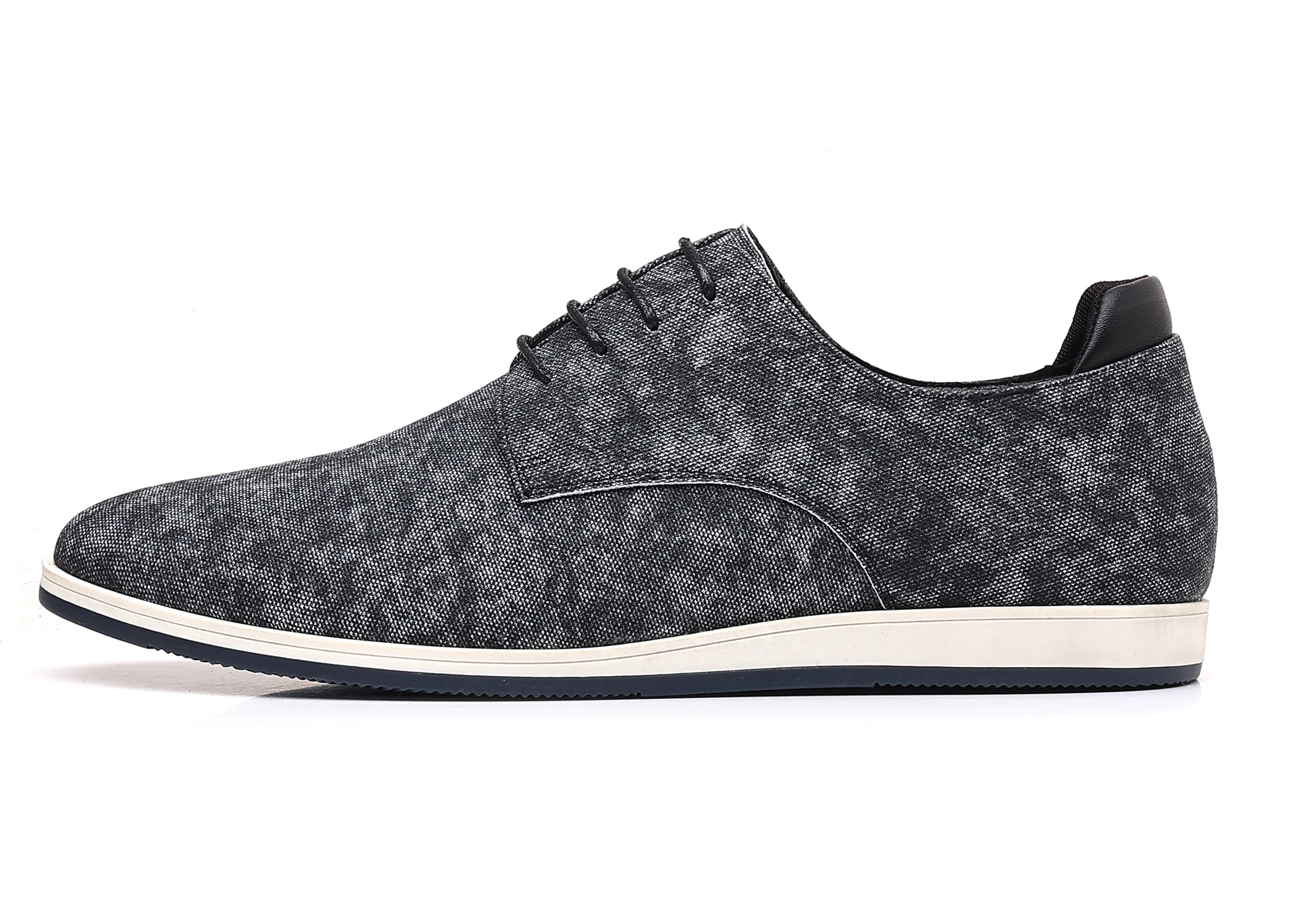 Oxfords de mezclilla con punta lisa para hombre