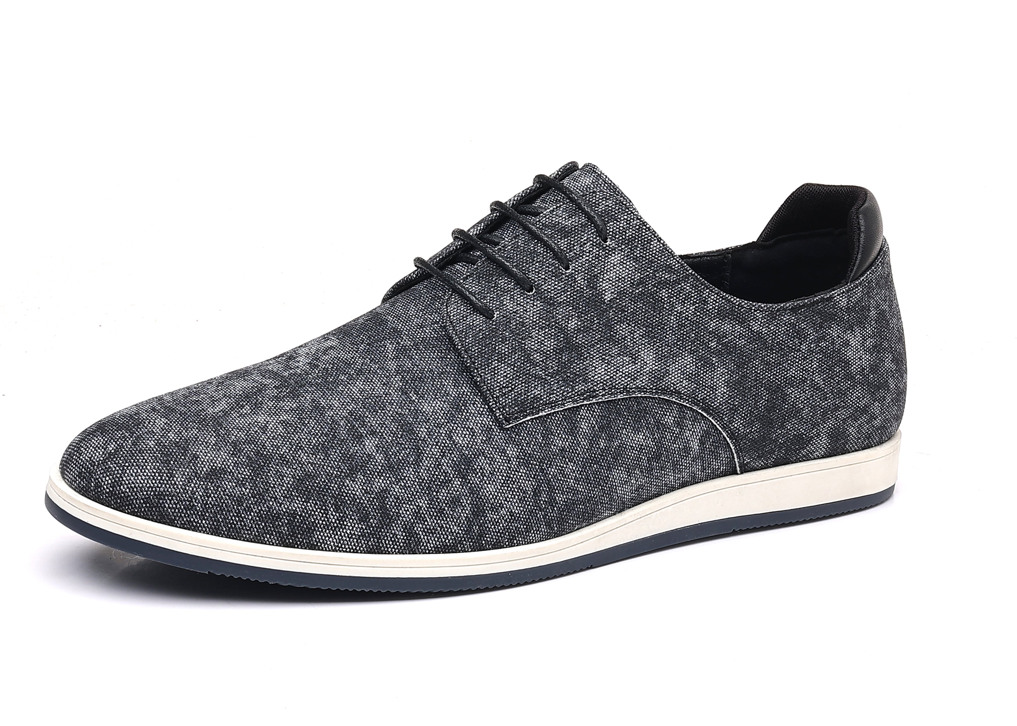 Oxfords de mezclilla con punta lisa para hombre