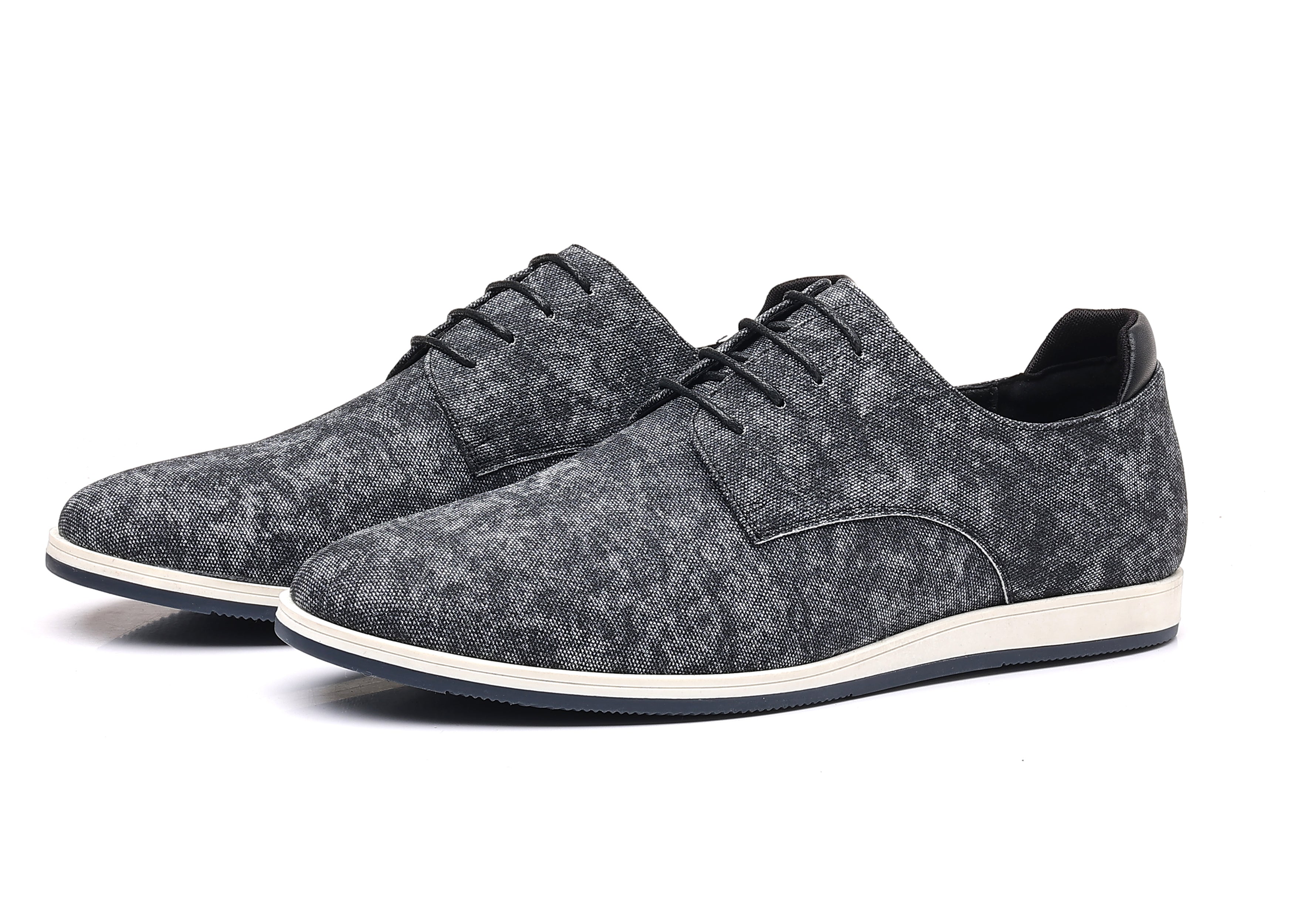 Oxfords de mezclilla con punta lisa para hombre