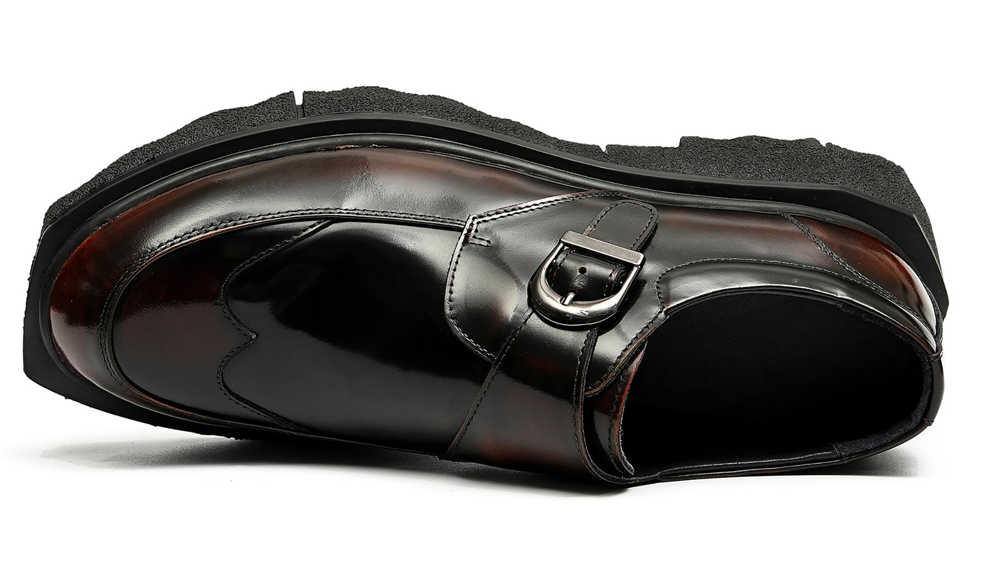 Men's Thick Sole Monk-Strap Loafers