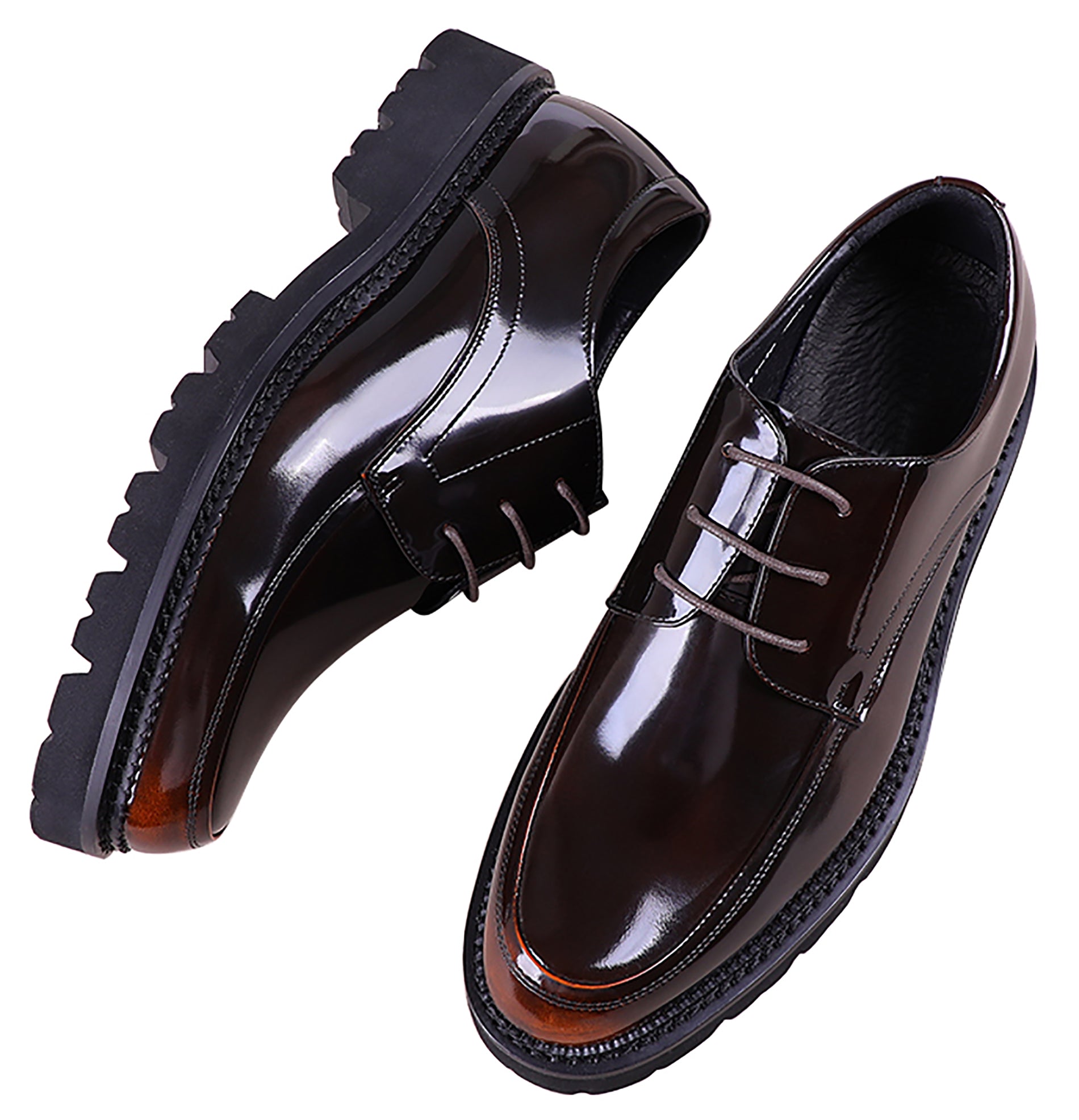 Men's Handmade Dress Plain Toe Derby