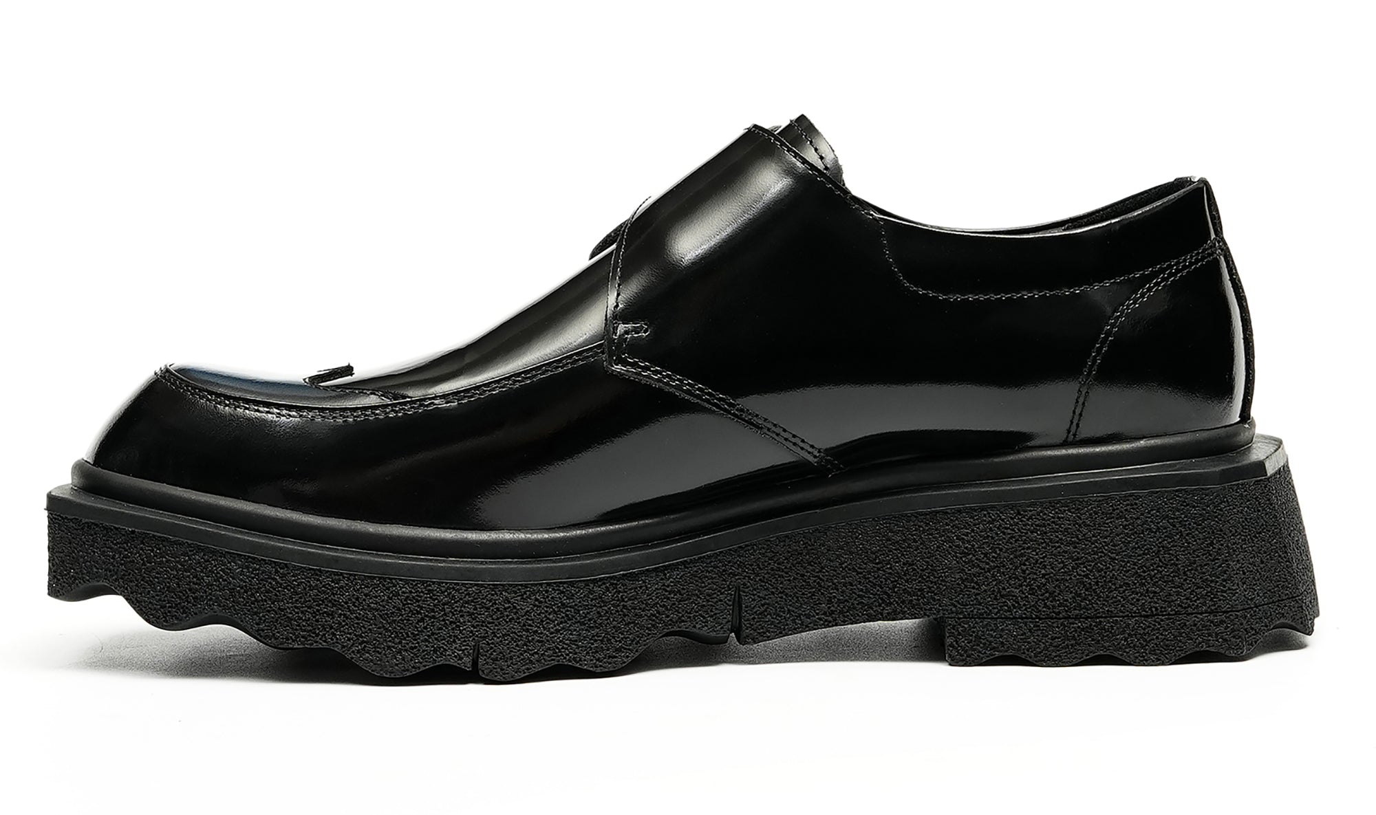 Men's Thick Sole Monk-Strap Loafers