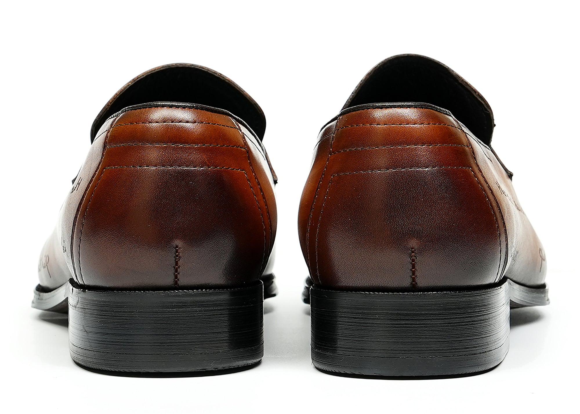 Mocasines Penny Brogues de esmoquin a la moda para hombre