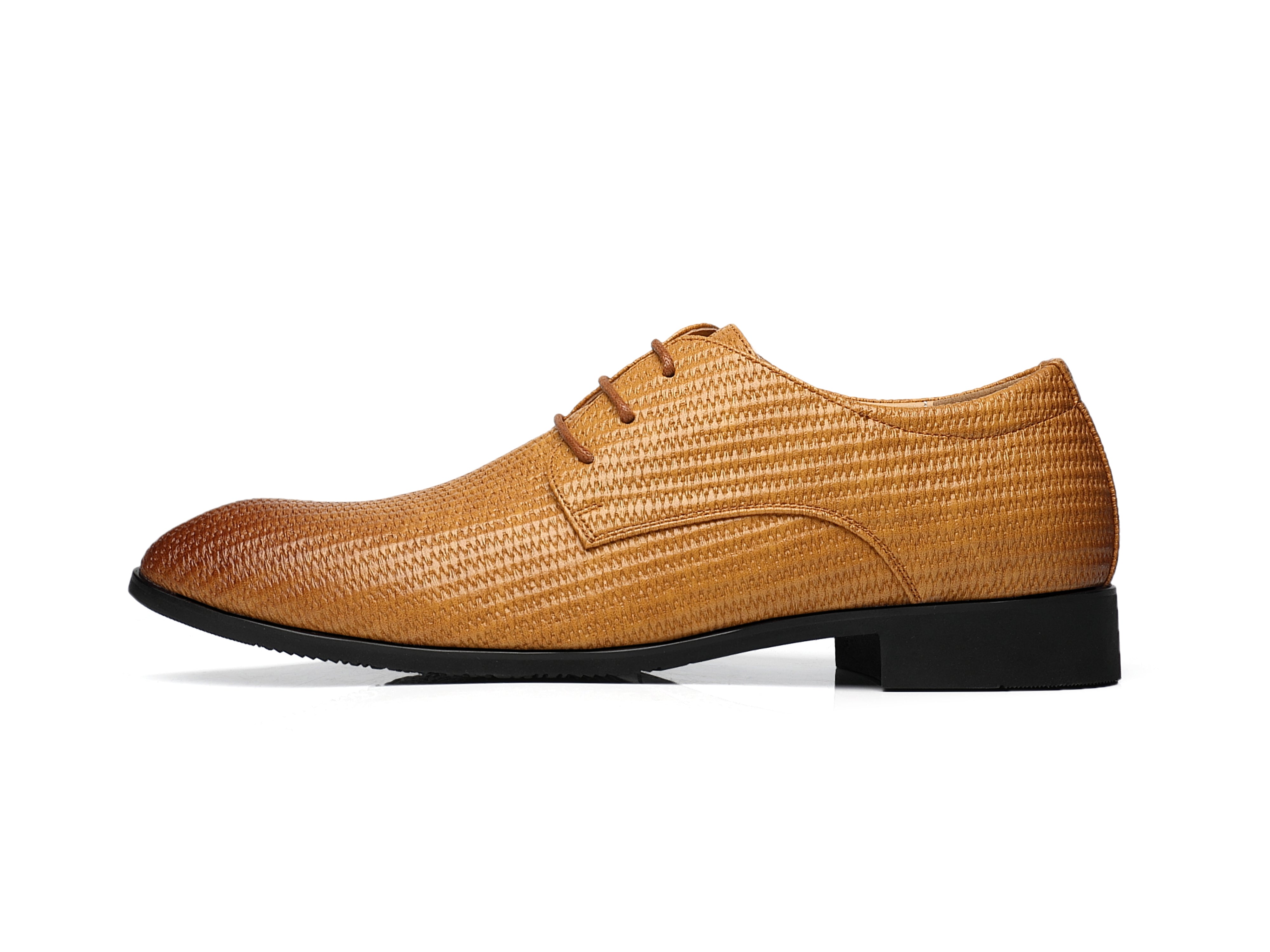 Zapatos Derby tejidos en relieve para hombre