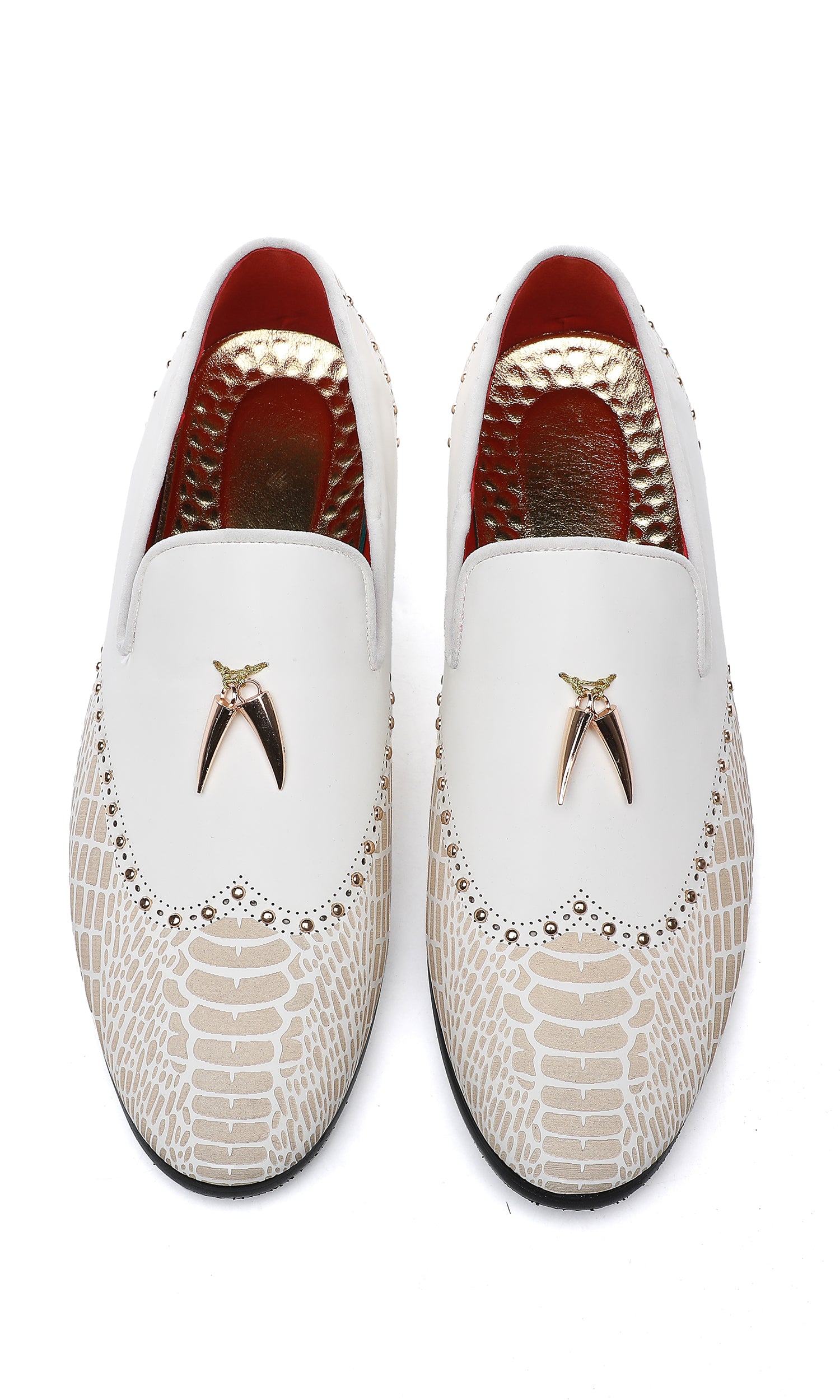 Mocasines Brogues con tachuelas para hombre