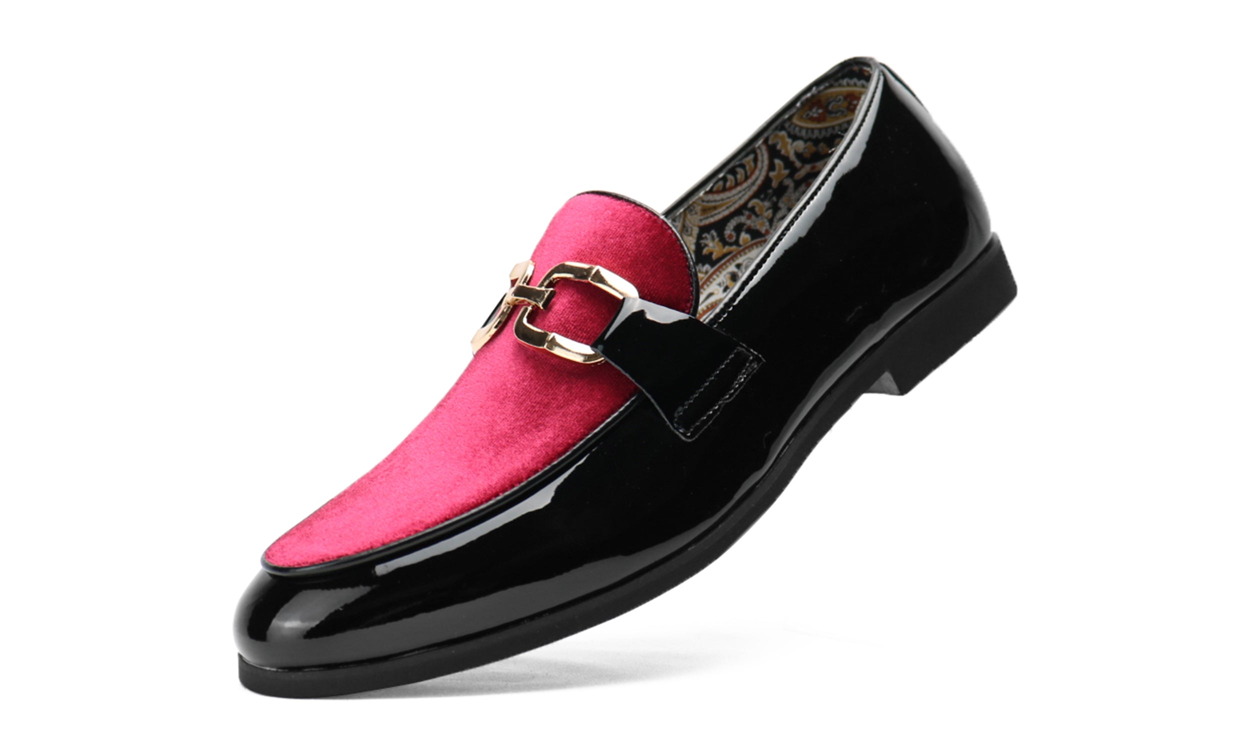 Men's Buckle-Detail Leather Loafers