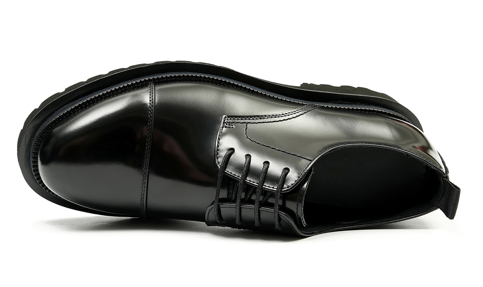Men's Patent Leather Cap Toe Derby