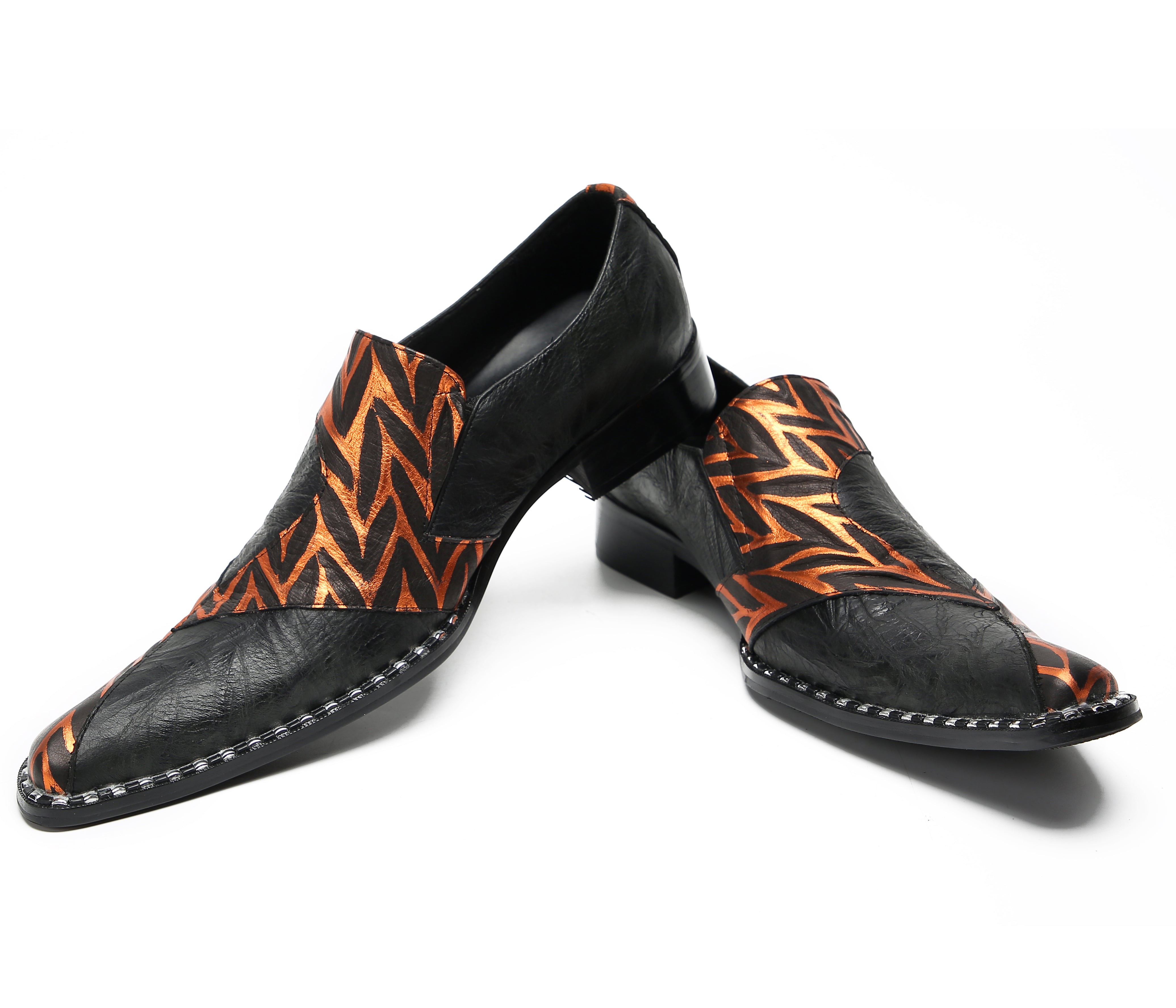 Men's Pinstripe Party Penny Western Loafers