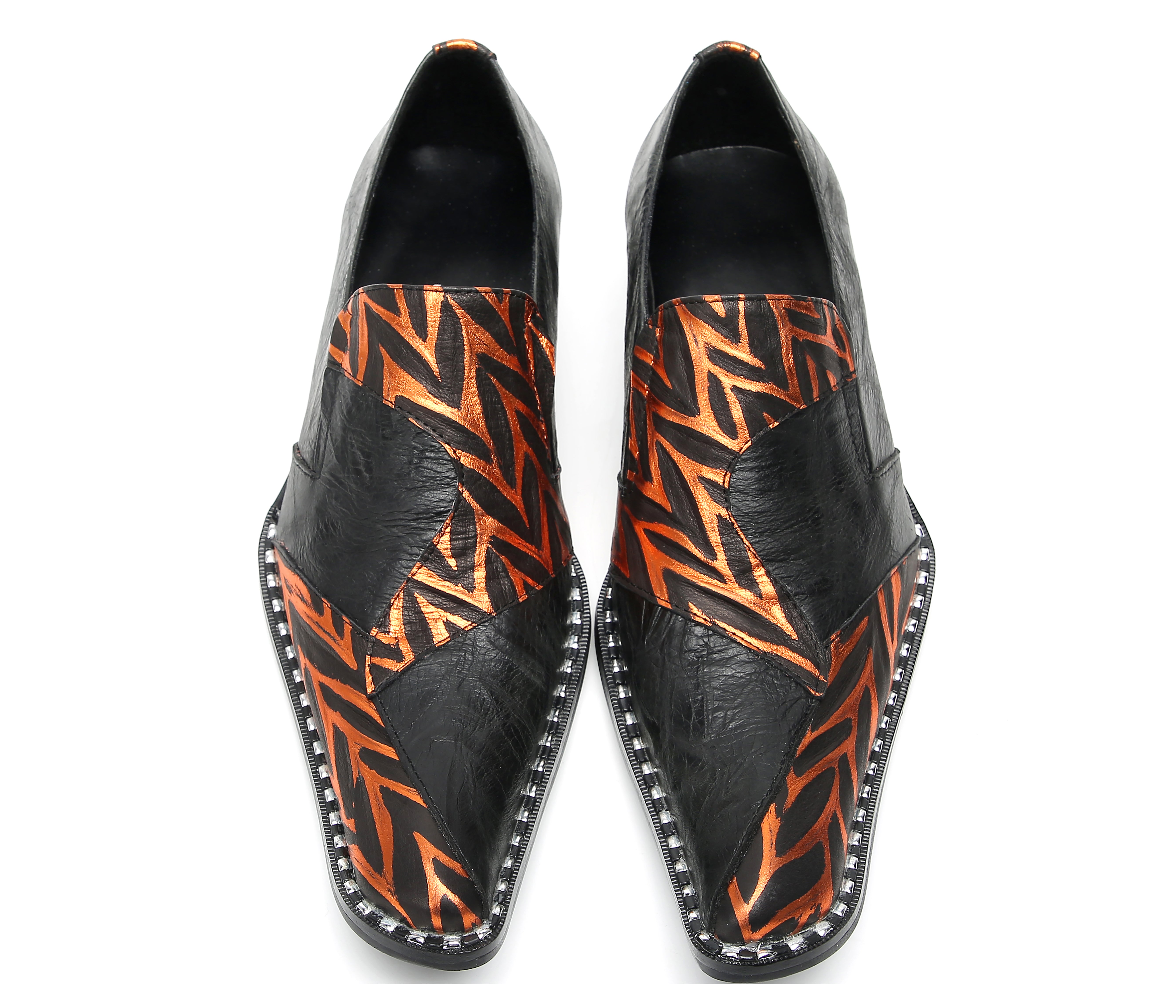 Men's Pinstripe Party Penny Western Loafers