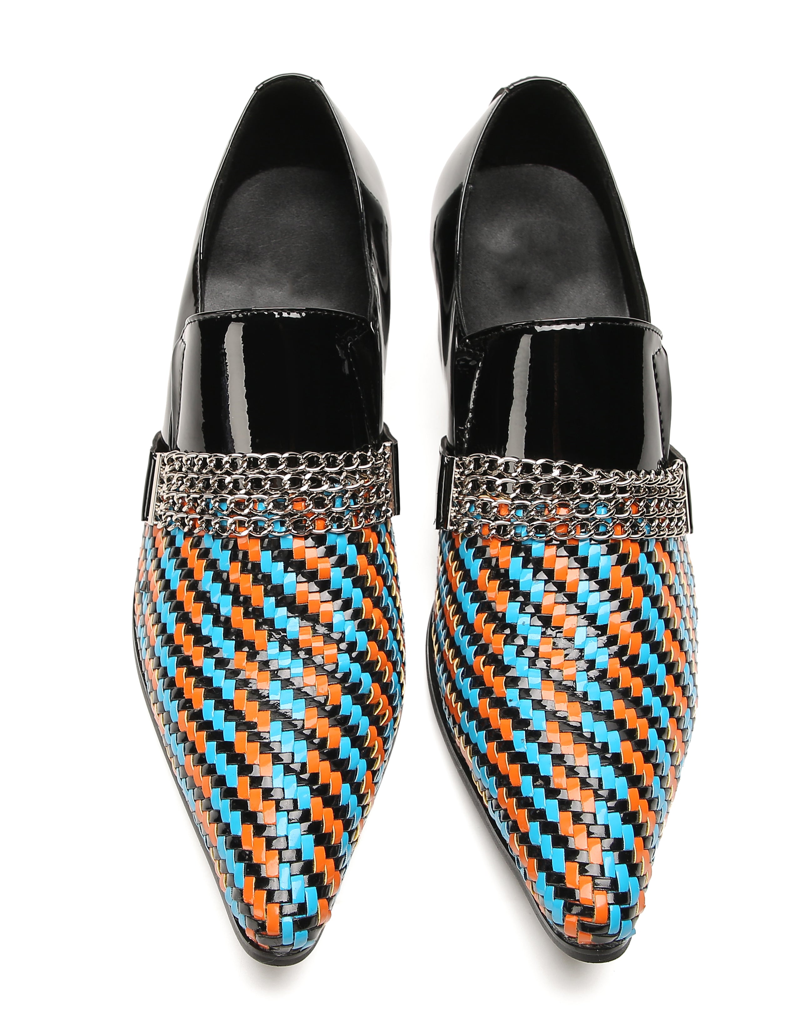 Men's Woven Penny Western Loafers