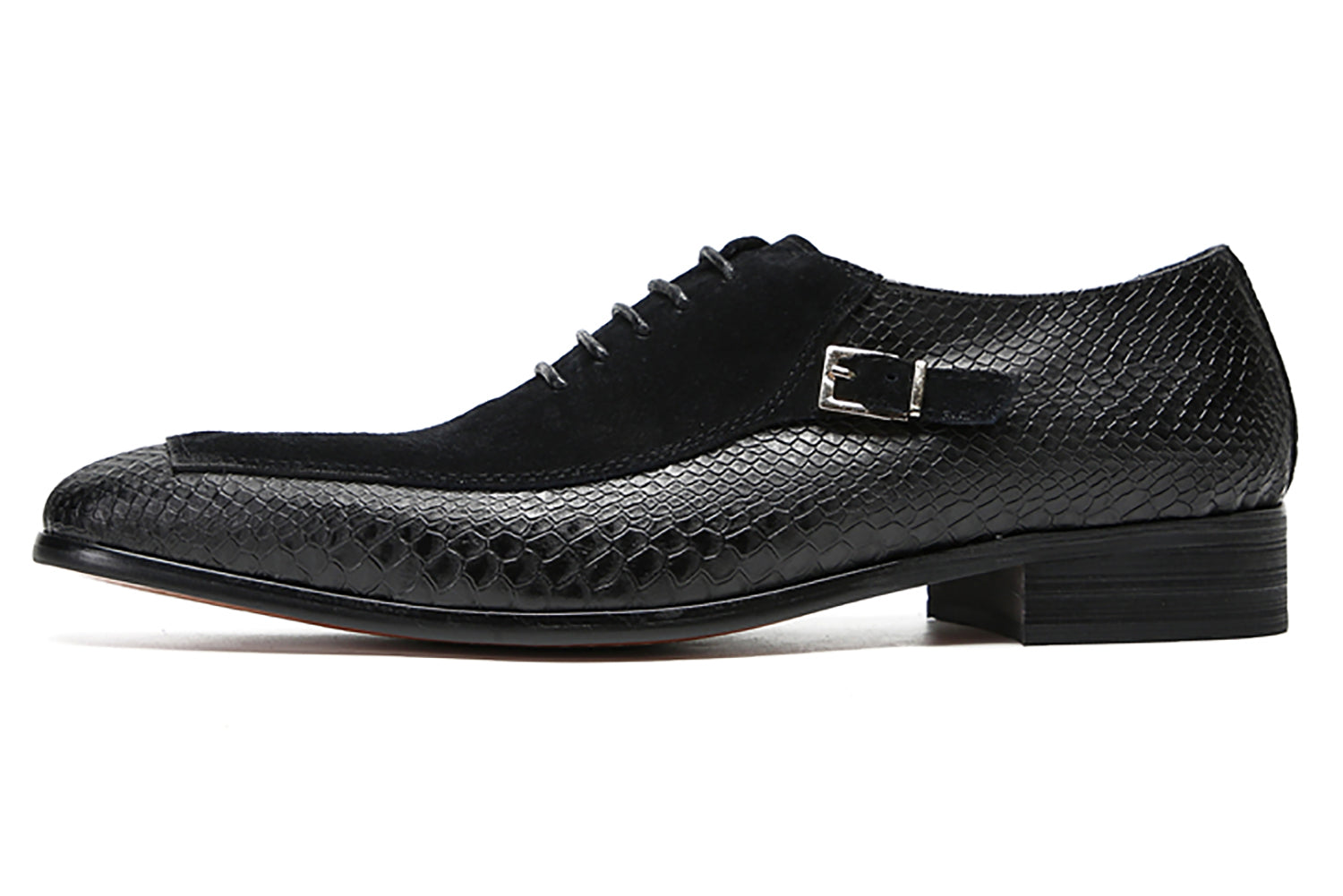 Men's Crocodile Texture Formal Oxfords