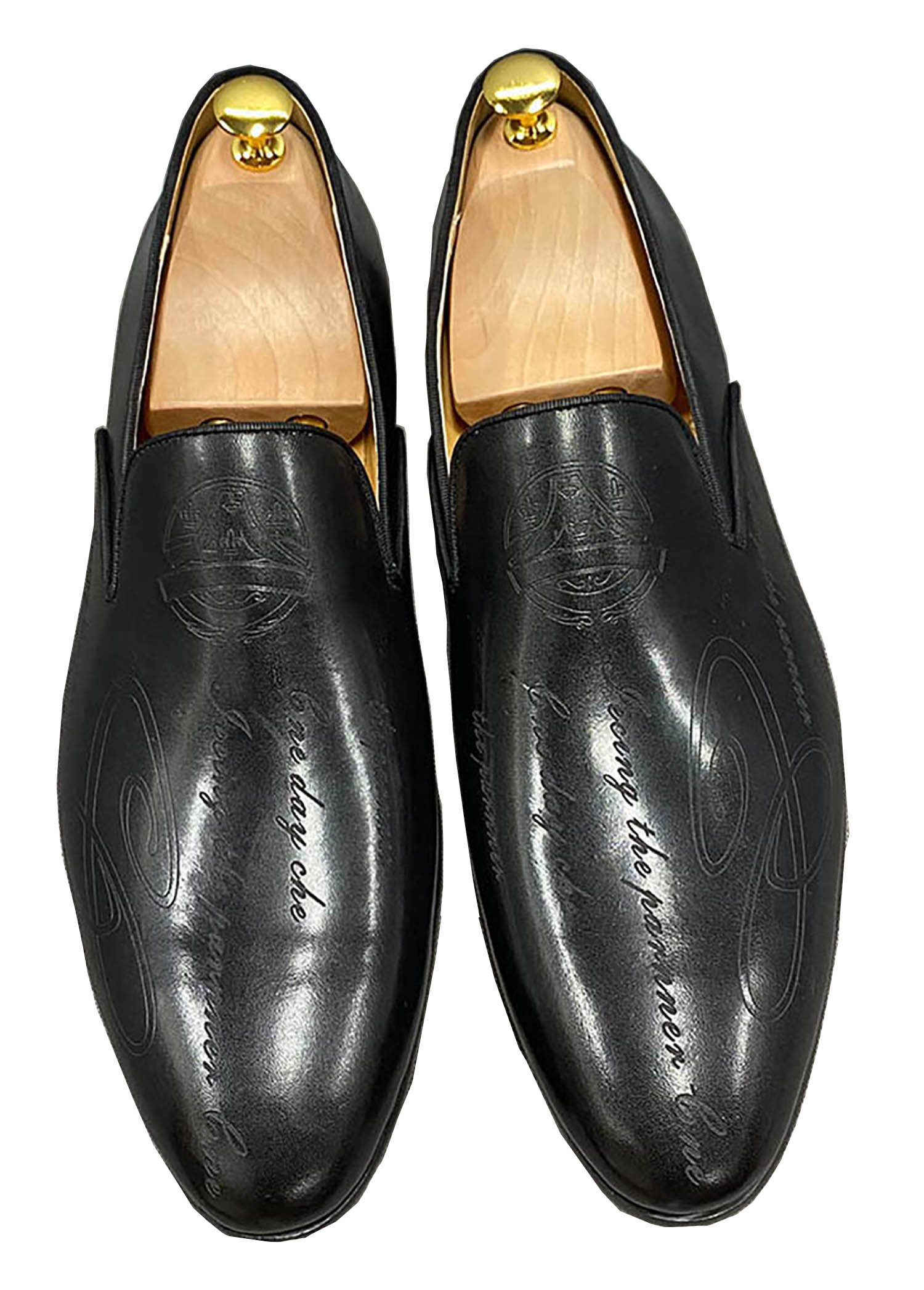 Men's Dress Formal Hand-Painted Penny Loafers