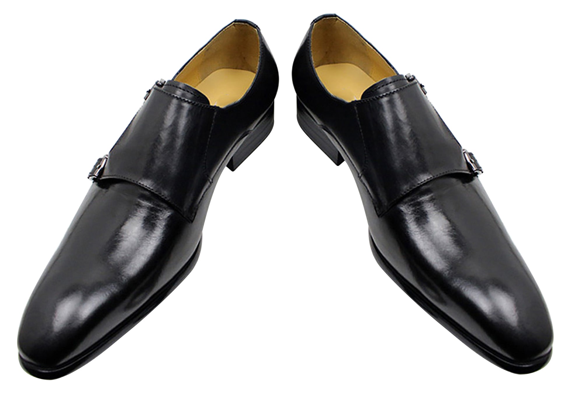 Men's Dress Formal Double Buckle Monk Strap Loafers