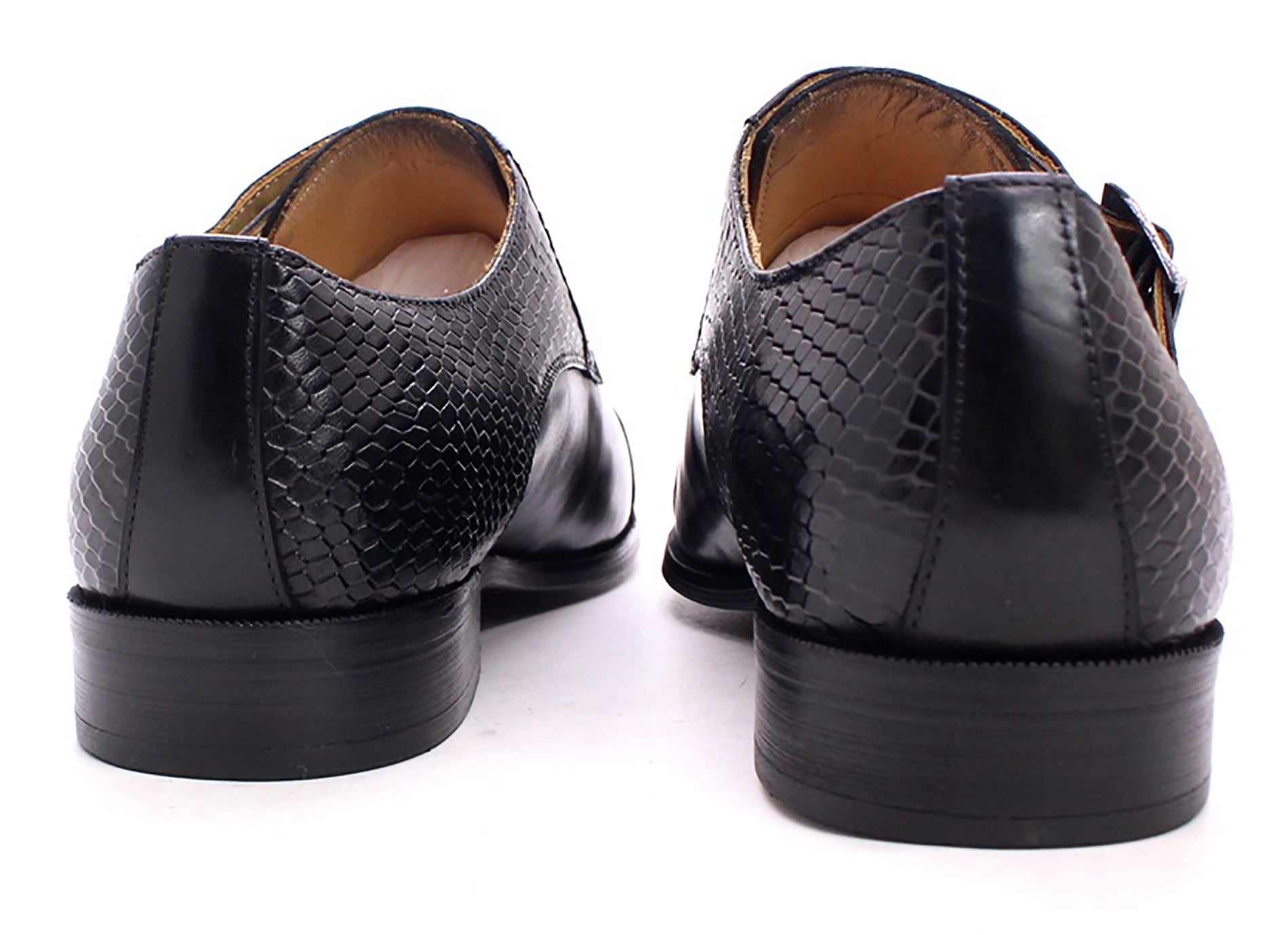 Men's Handmade Double Buckle Monk Strap Loafers