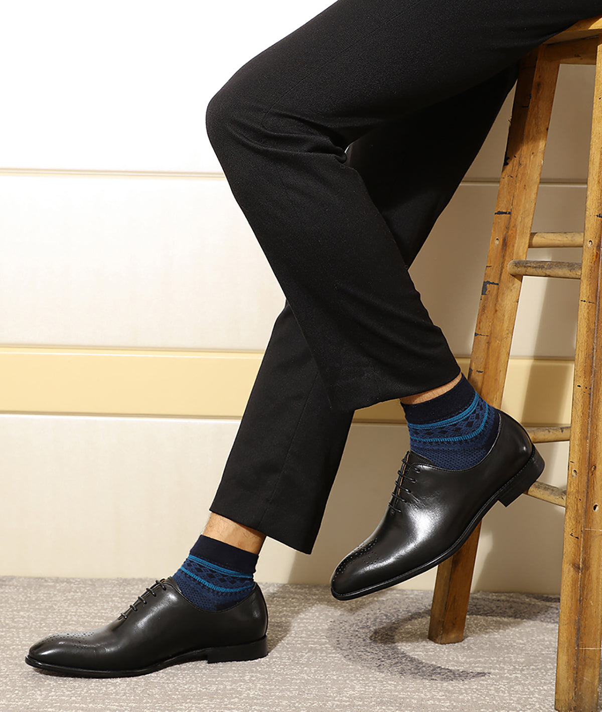 Zapatos Oxford de moda hechos a mano para hombre