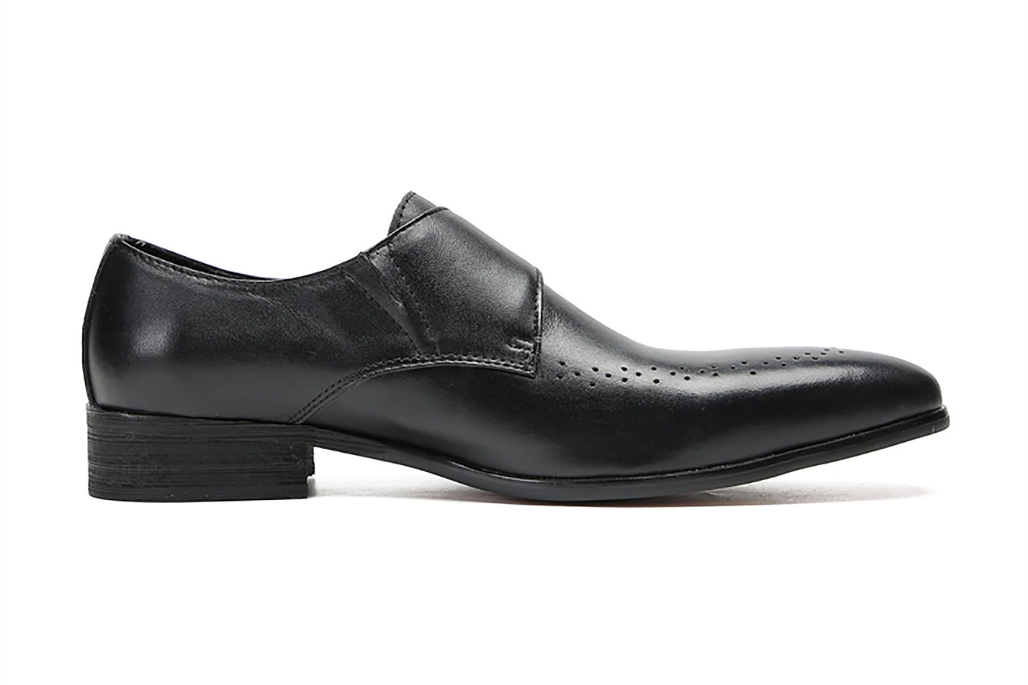 Men's Single Buckle Monk Strap Loafers