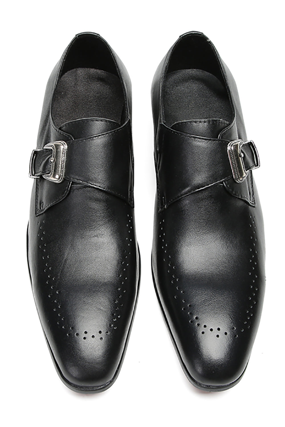 Men's Single Buckle Monk Strap Loafers