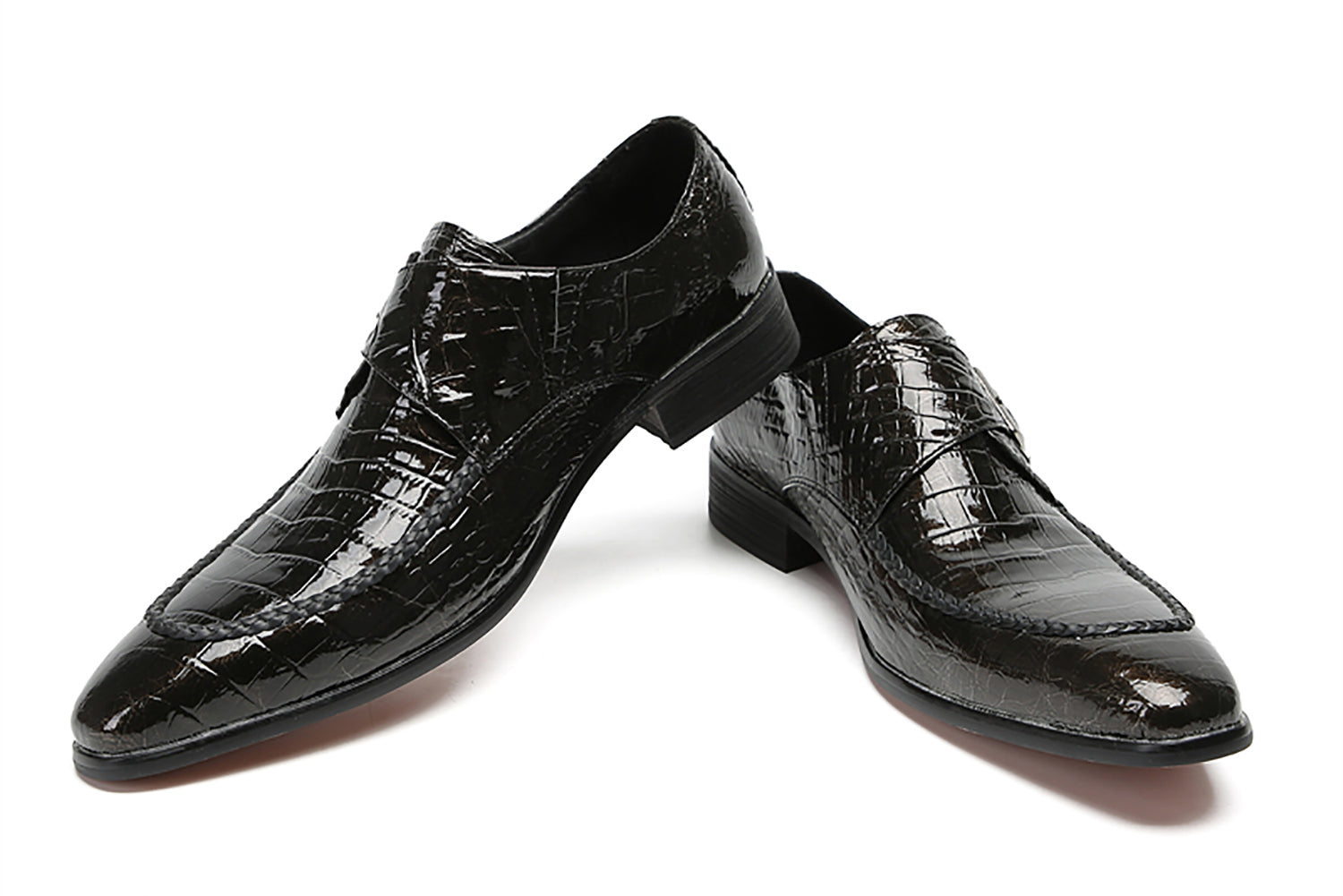 Mocasines con botones Wingtip para hombre