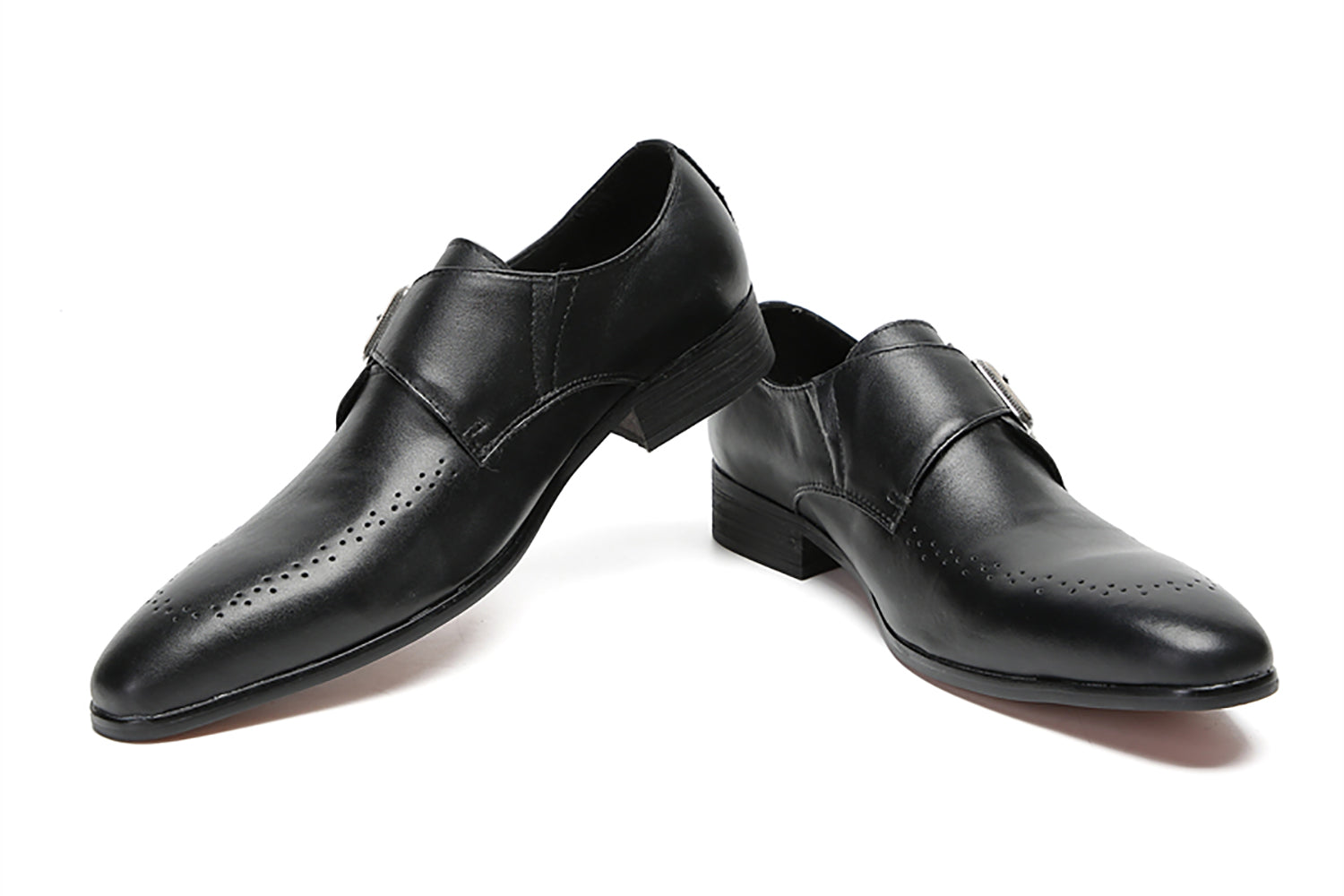 Men's Single Buckle Monk Strap Loafers