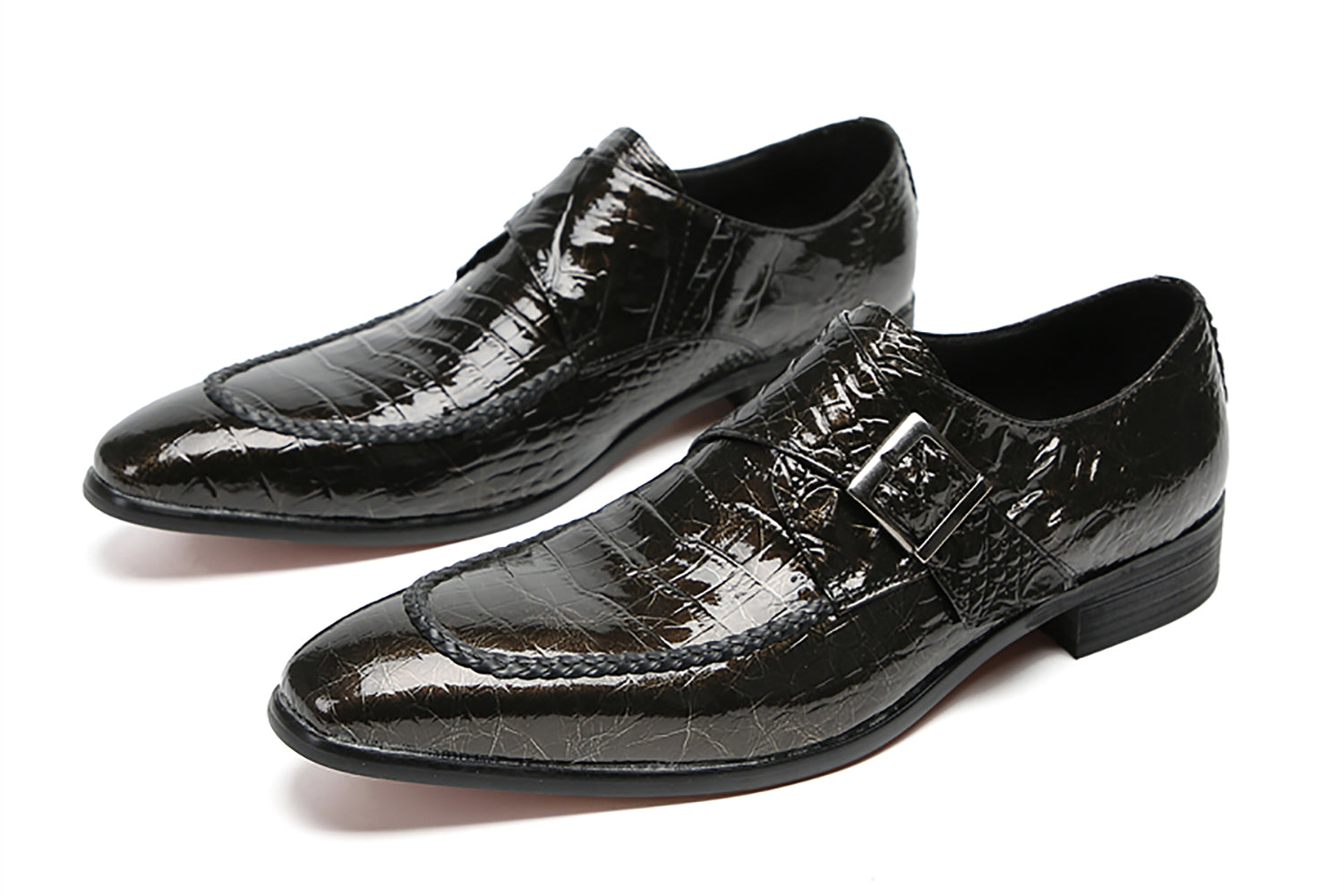 Mocasines con botones Wingtip para hombre