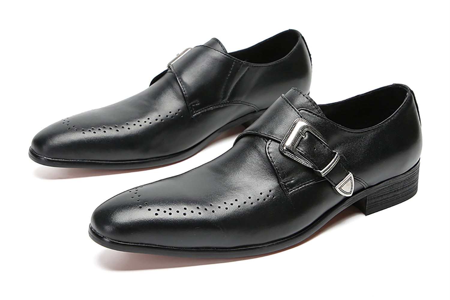 Men's Single Buckle Monk Strap Loafers