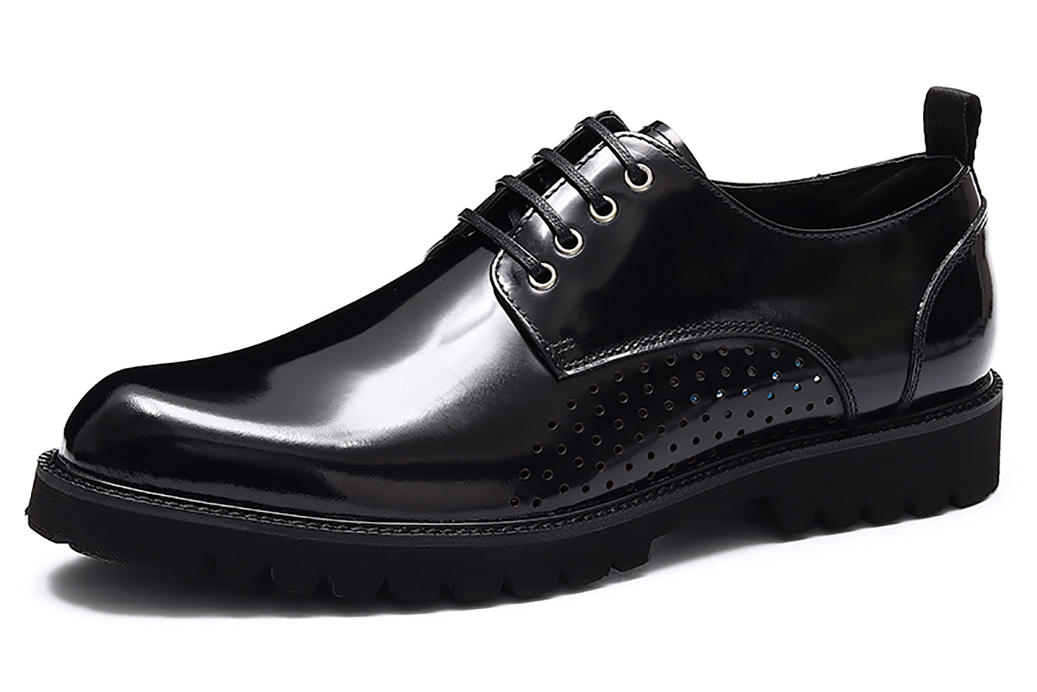 Men's Plain Toe Brogues Dress Formal Derby