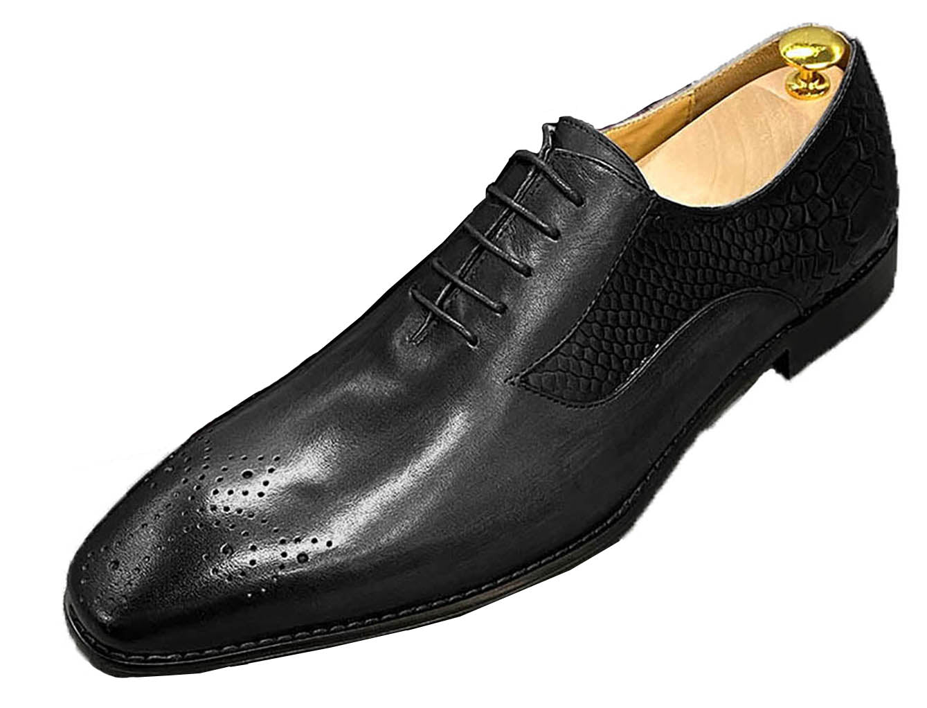 Men's Handmade Brougues Oxfords Tuxedo Shoes