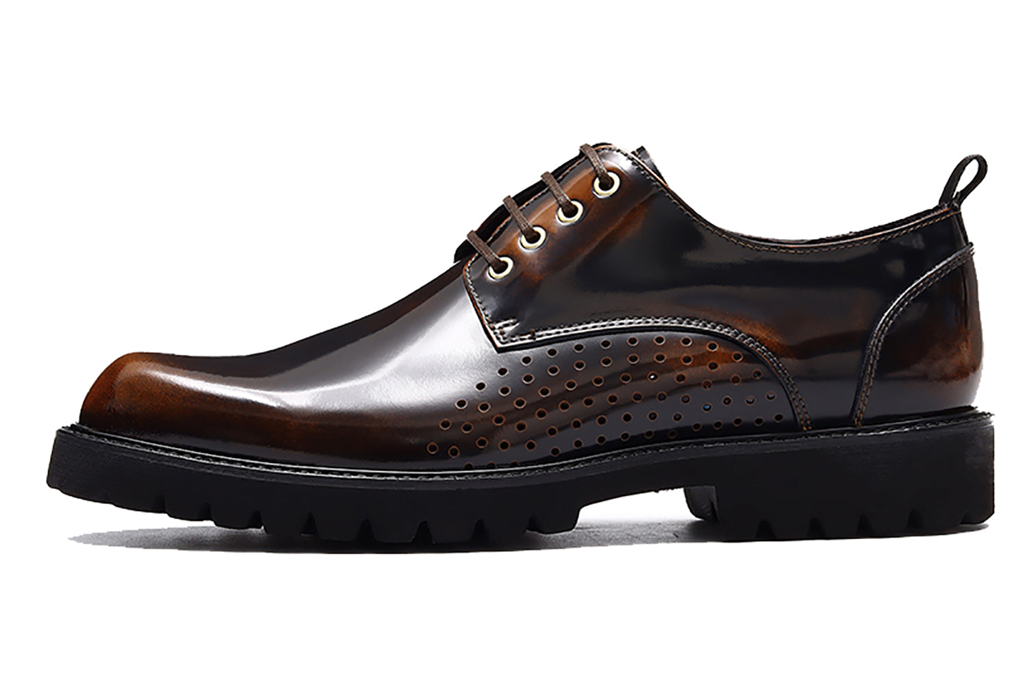 Men's Plain Toe Brogues Dress Formal Derby