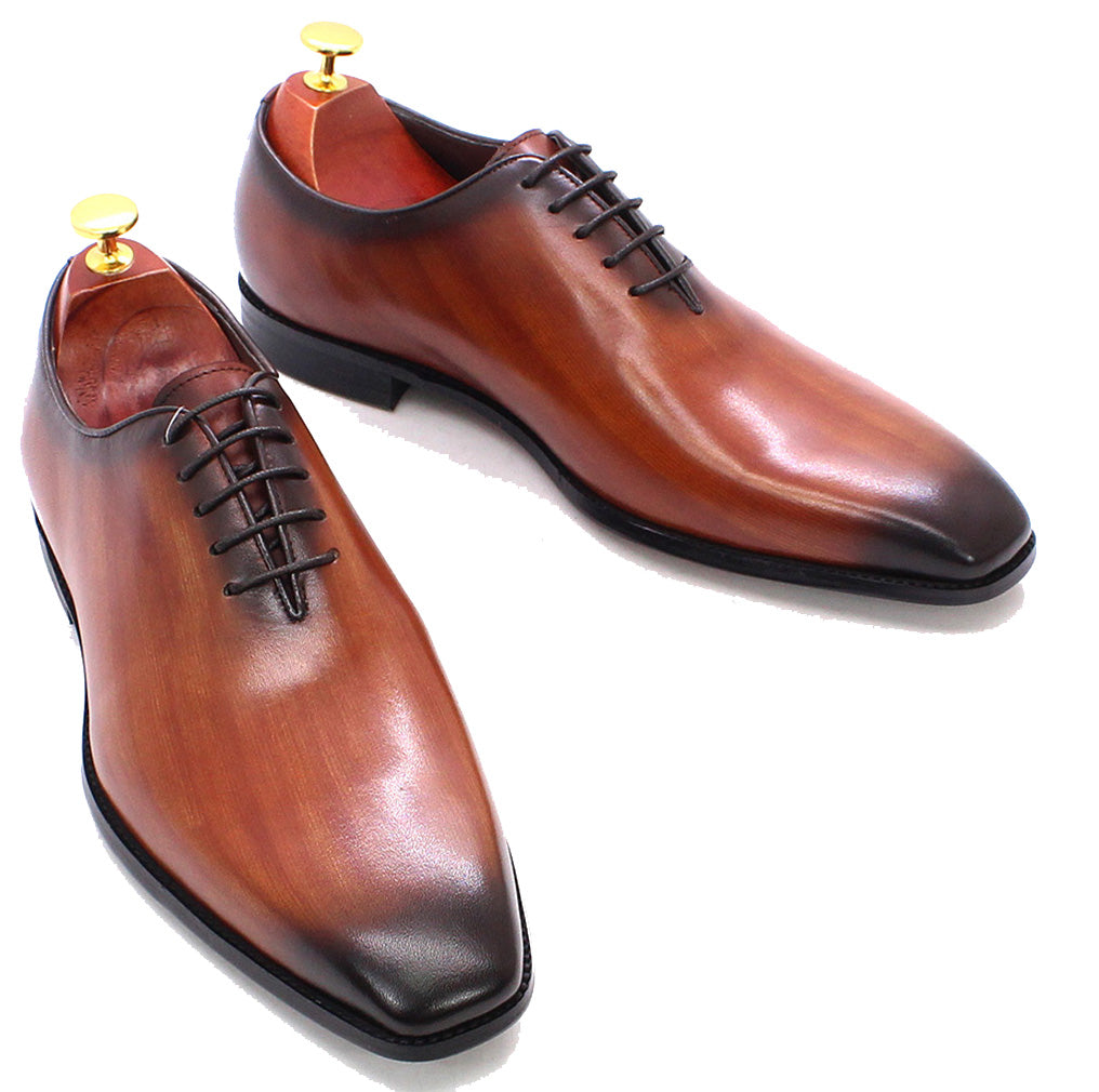 Zapatos Oxford formales de vestir para hombre