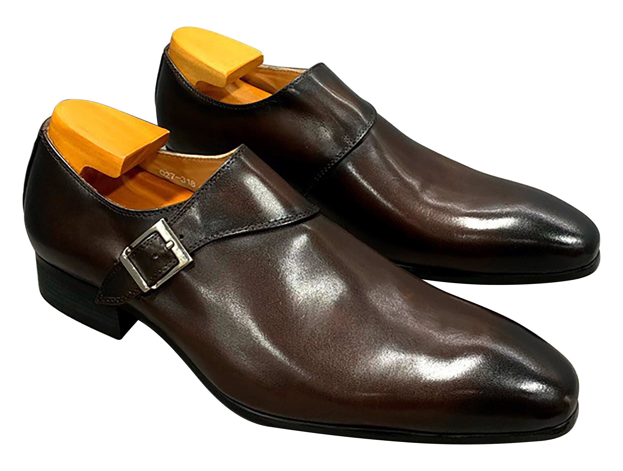 Men's Dress Formal Single Buckle Monk Strap Loafers
