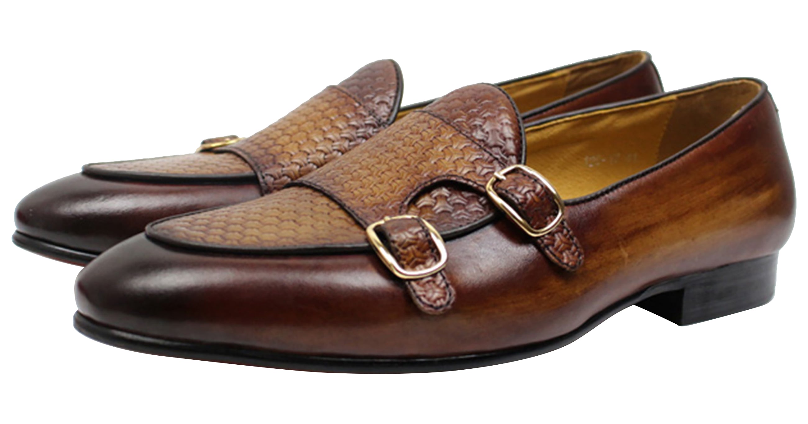 Men's Dress Formal Handmade Monk Strap Loafers