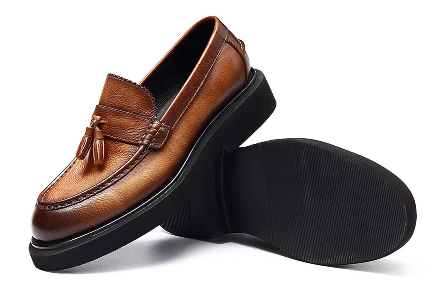 Mocasines formales con borlas para hombre